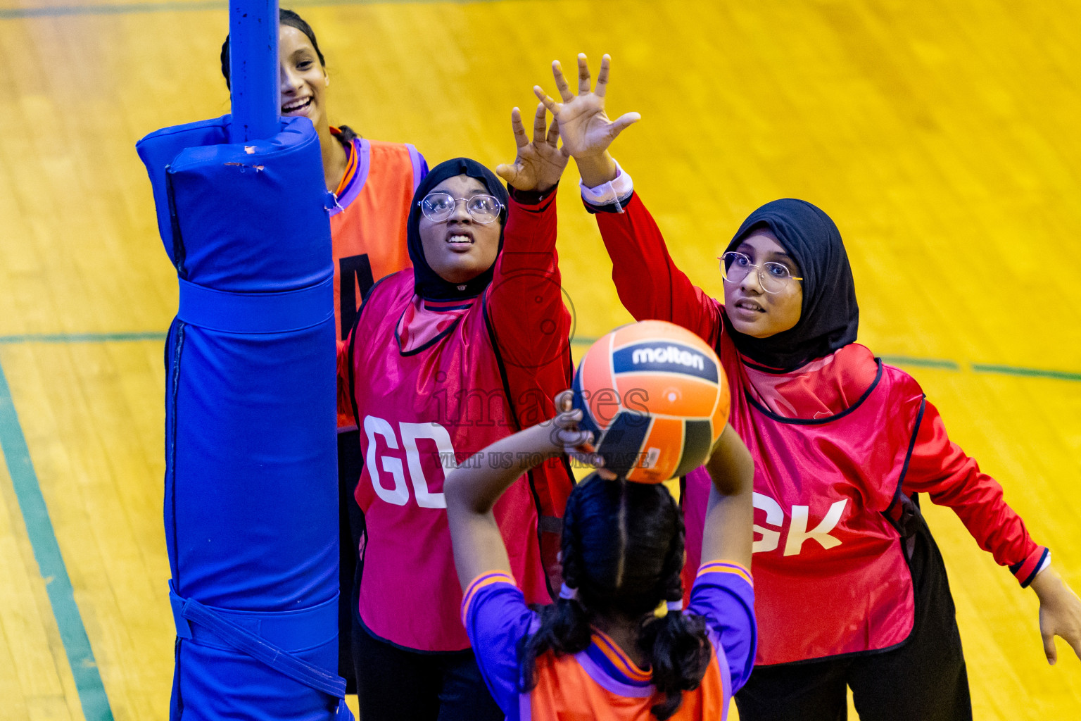 Day 2 of 25th Inter-School Netball Tournament was held in Social Center at Male', Maldives on Saturday, 10th August 2024. Photos: Nausham Waheed / images.mv