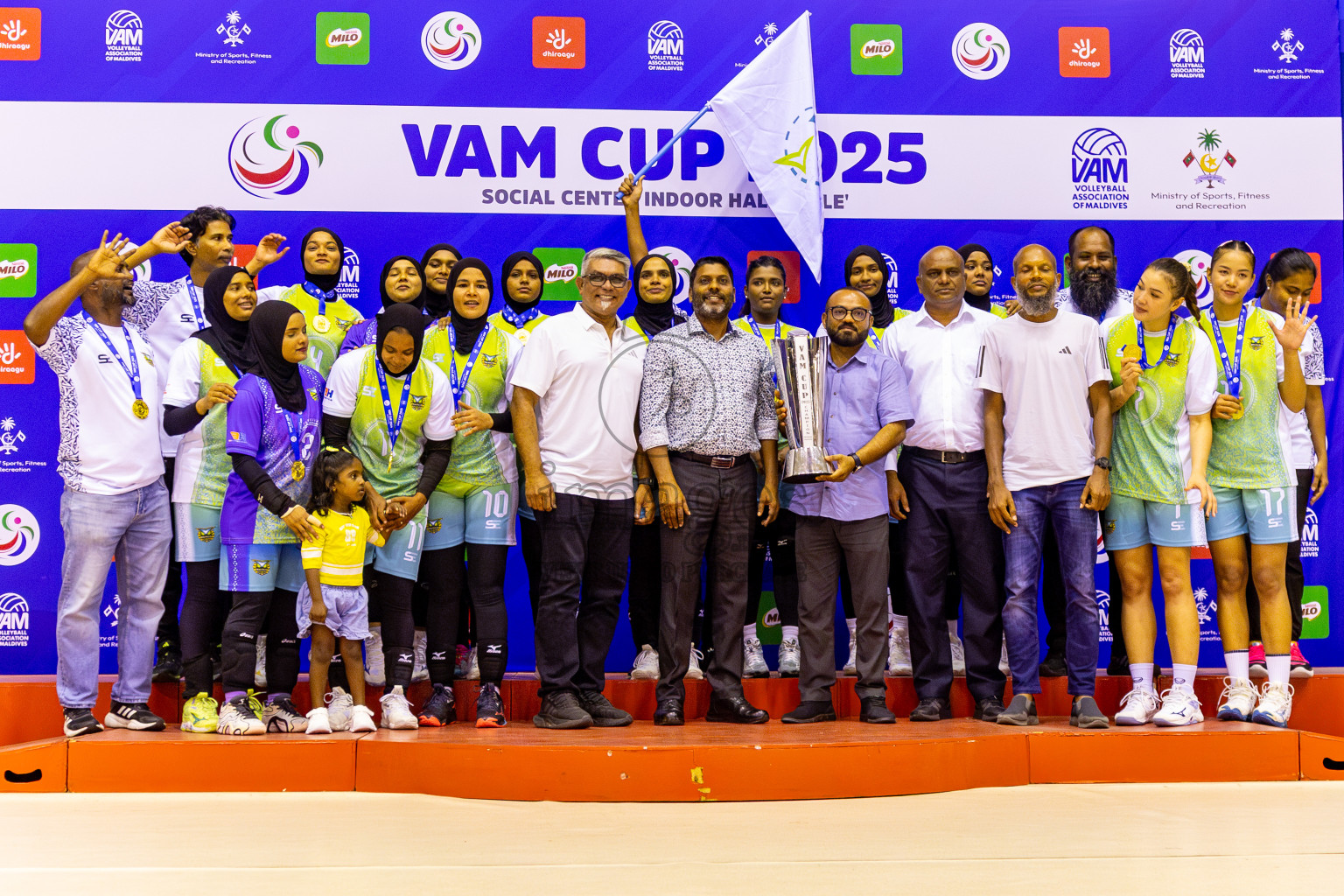 Police Club vs Club Wamco in the Final of Women's Division of VAM Cup 2025 held in Male', Maldives on Thursdsay, 17th April 2025 at Social Center Indoor Hall Photos By: Nausham Waheed / images.mv