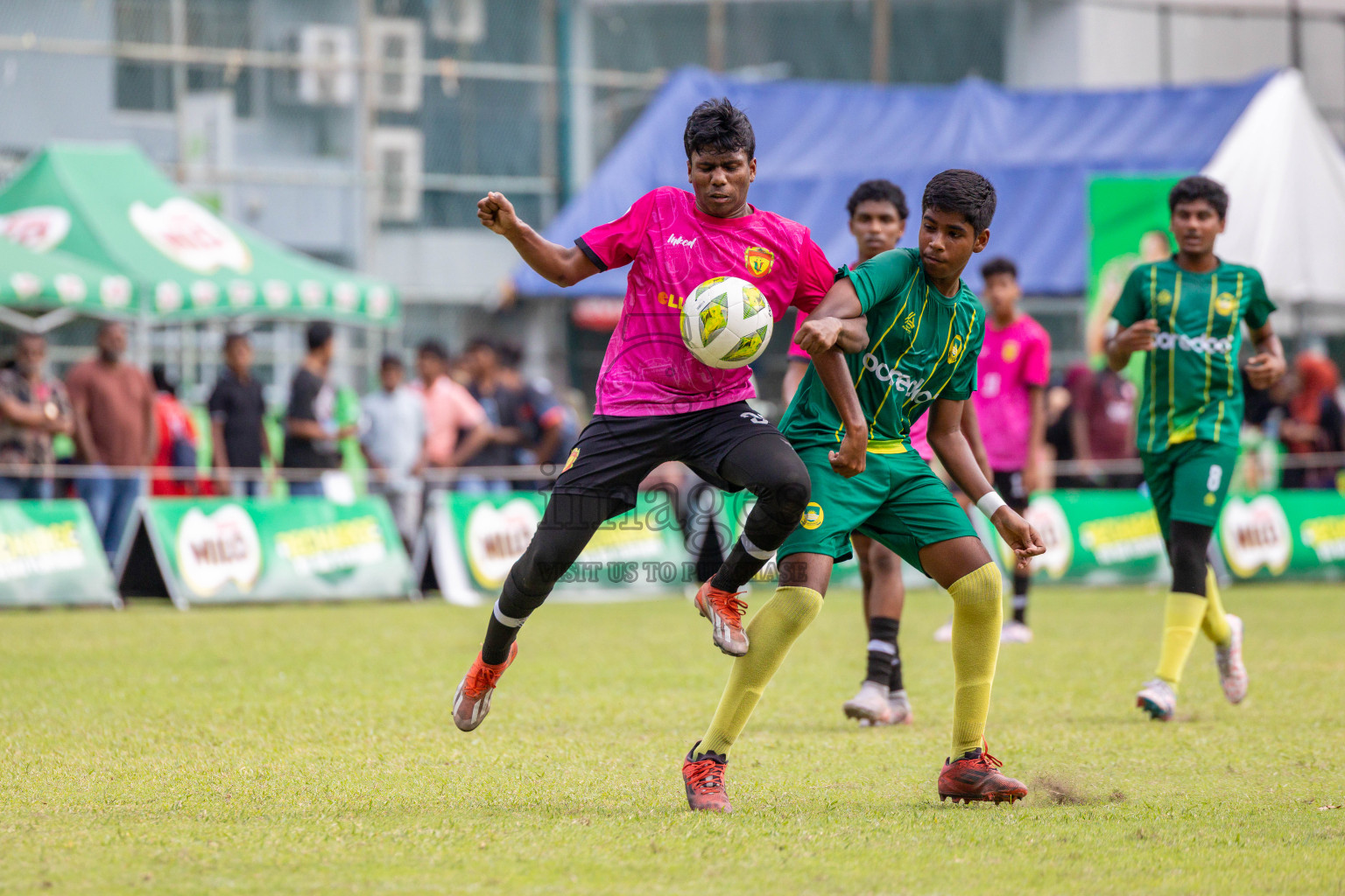 Day 2 of MILO Academy Championship 2025 (U14) was held on Friday, 31st October 2025 at Henveiru Football Grounds, Male', Maldives . 
Photos: Hassan Simah / images.mv