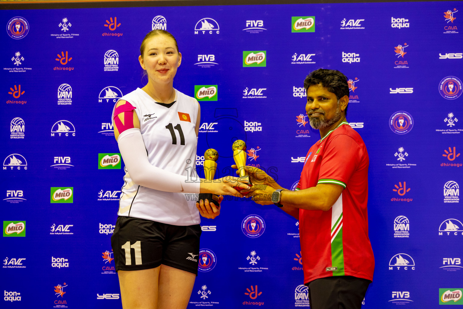 Final of CAVA Woman's Volleyball Challenge Cup 2024 was held in Social Center, Male', Maldives on Wednesday, 11th September 2024. Photos: Nausham Waheed / images.mv