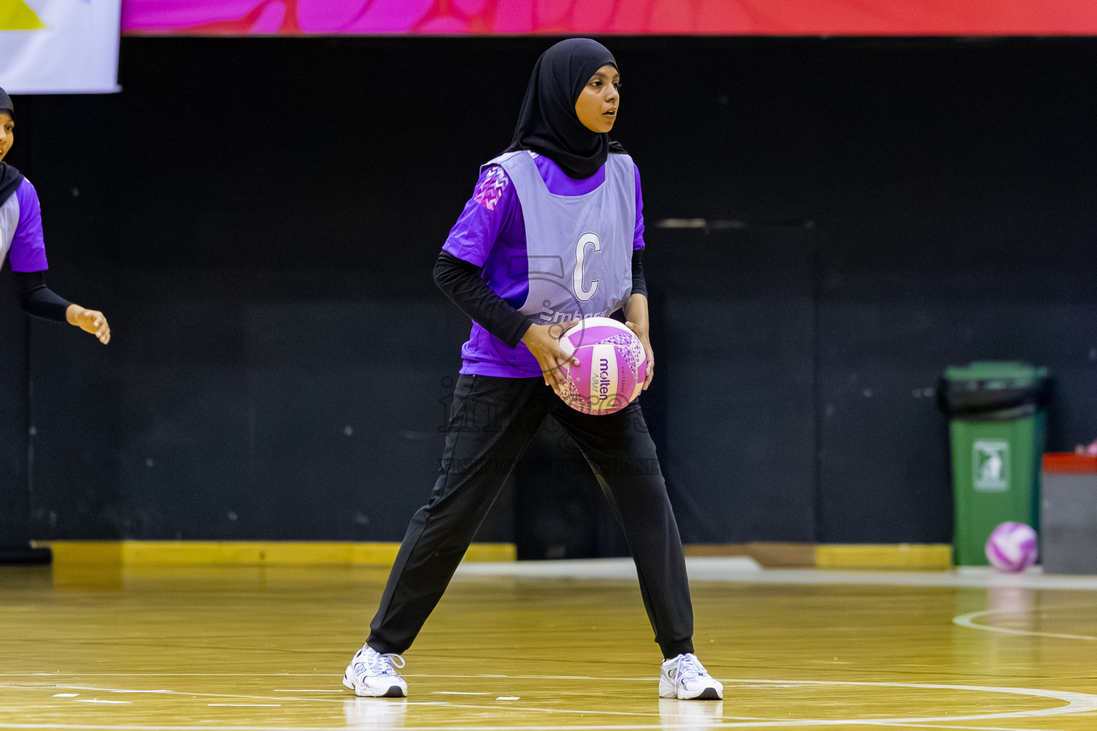 Invicto SC vs Xenith SC A in Day 3 of 24th Milo Netball Association Championship held in Social Center at Male', Maldives on Wednesday, 3rd September 2025. Photos: Mohamed MahfoozMoosa / images.mv