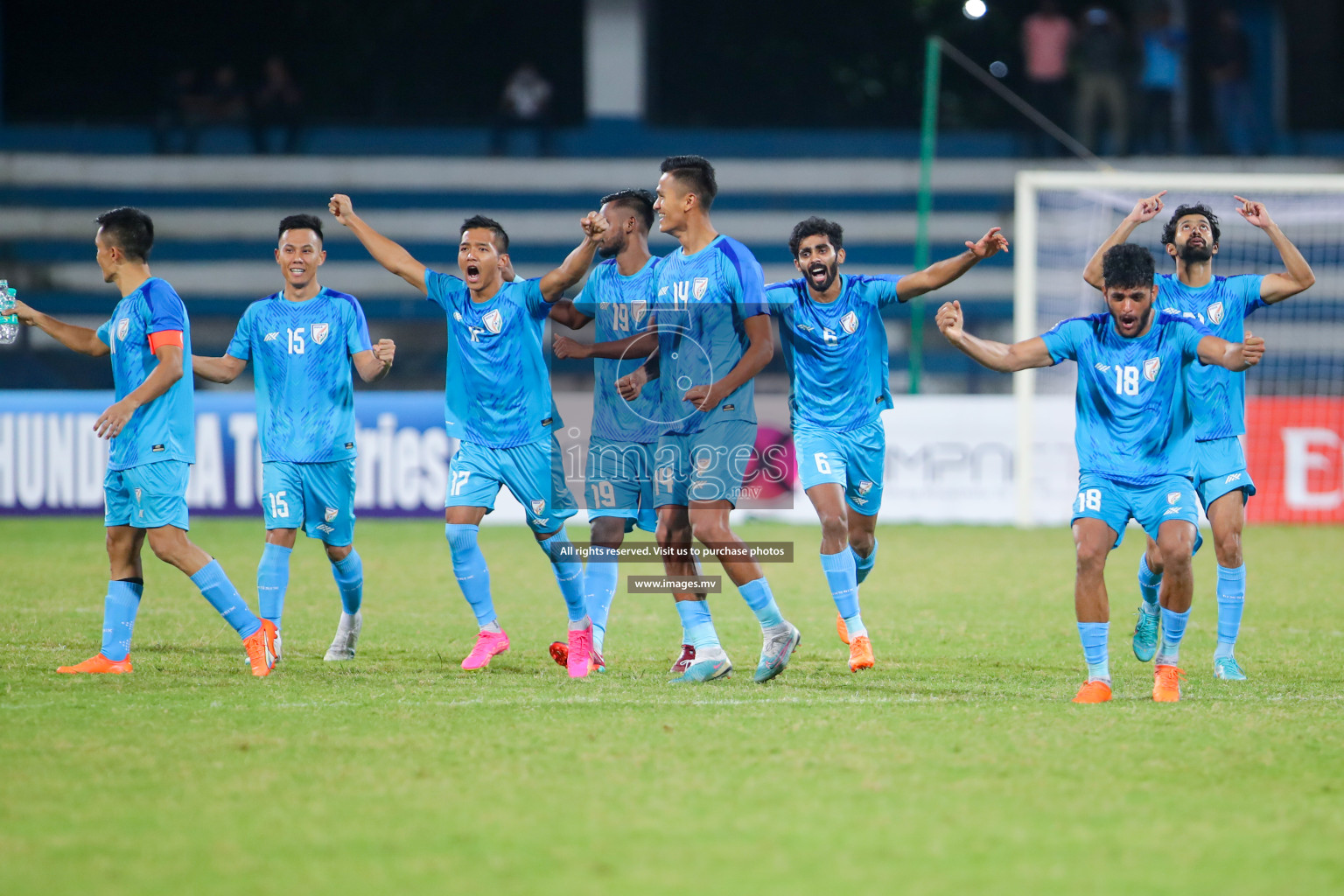 Lebanon vs India in the Semi-final of SAFF Championship 2023 held in Sree Kanteerava Stadium, Bengaluru, India, on Saturday, 1st July 2023. Photos: Nausham Waheed, Hassan Simah / images.mv