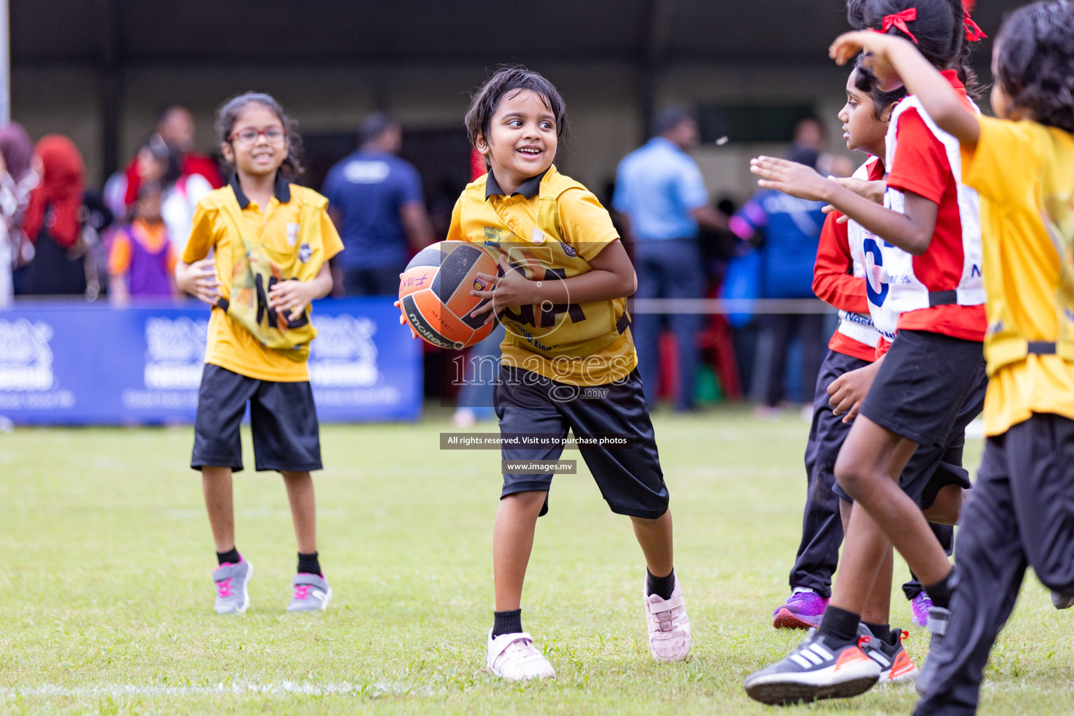 Day 1 of Nestle' Kids Netball Fiesta 2023 held in Henveyru Stadium, Male', Maldives on Thursday, 30th November 2023. Photos by Nausham Waheed / Images.mv