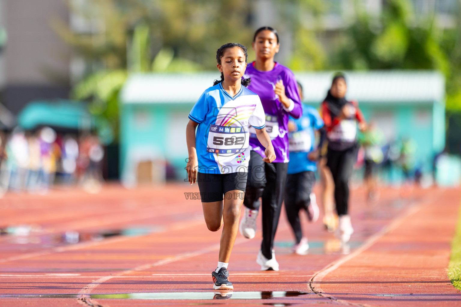 Day 1 of MWSC Interschool Athletics Championships 2024 held in Hulhumale Running Track, Hulhumale, Maldives on Saturday, 9th November 2024. 
Photos by: Ismail Thoriq / images.mv