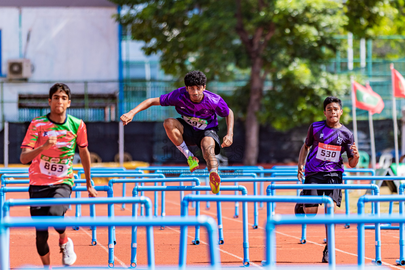Day 3 of Inter-school Athletics Championship 2025 held in Ekuveni Synthetic Track, Male', Maldives on Wednesday, 08th October 2025. Photos by: Areef Adam / Images.mv