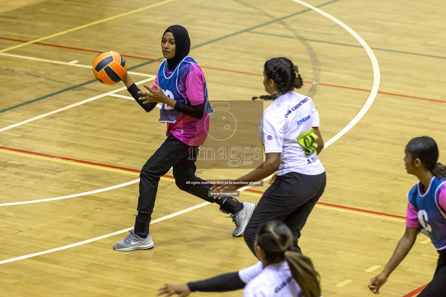 Sports Club Shining Star vs Club Green Streets in the Milo National Netball Tournament 2022 on 17 July 2022, held in Social Center, Male', Maldives. Photographer: Hassan Simah / Images.mv