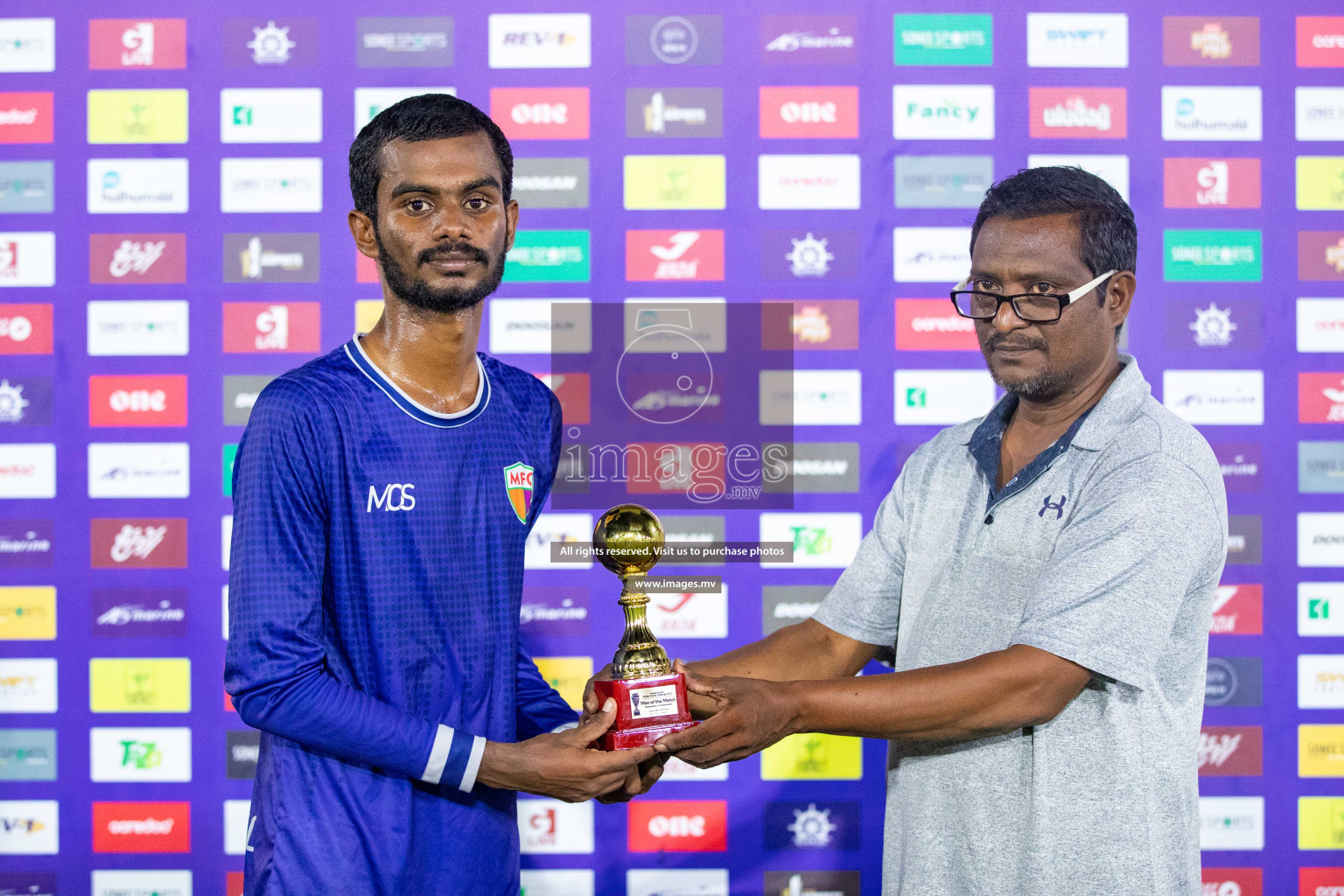 GA. Maamendhoo vs GA. Nilandhoo in Day 7 of Golden Futsal Challenge 2023 on 11 February 2023 in Hulhumale, Male, Maldives