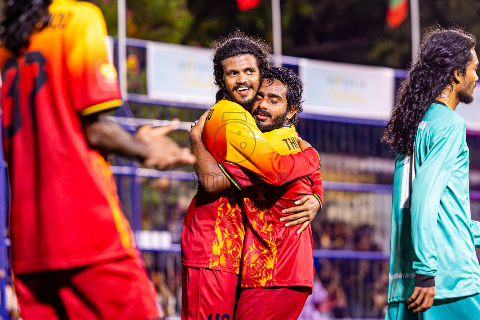Dharavandhoo vs Thulhaadhoo in Day 3 of Better in Baa Futsal Fiesta 2025 Men's division held in B. Eydhafushi, Maldives on Friday, 7th November 2025. Photos: Nausham Waheed / images.mv