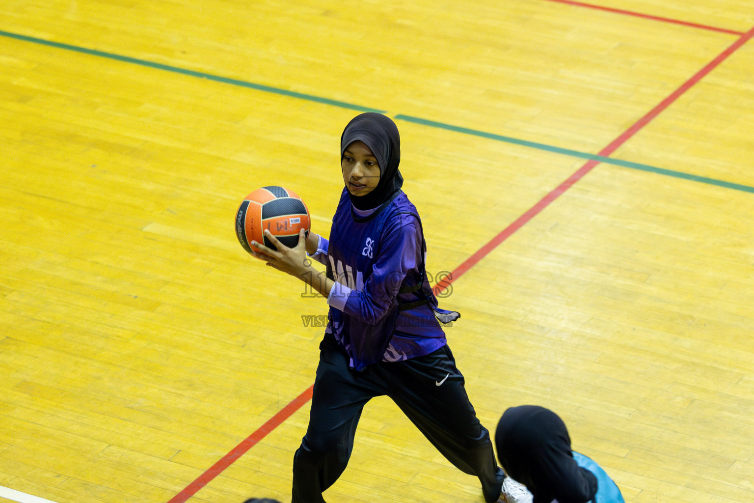 Day 13 of 25th Inter-School Netball Tournament was held in Social Center at Male', Maldives on Saturday, 24th August 2024. Photos: Mohamed Mahfooz Moosa / images.mv