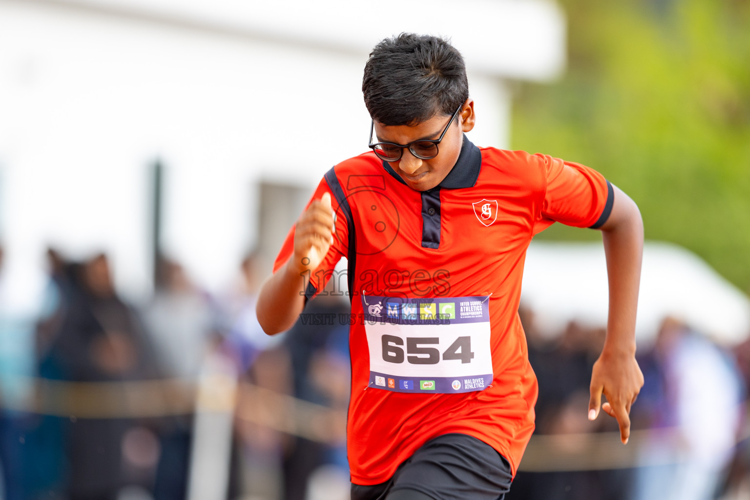 Day 1 of MWSC Interschool Athletics Championships 2024 held in Hulhumale Running Track, Hulhumale, Maldives on Saturday, 9th November 2024. 
Photos by: Ismail Thoriq / images.mv