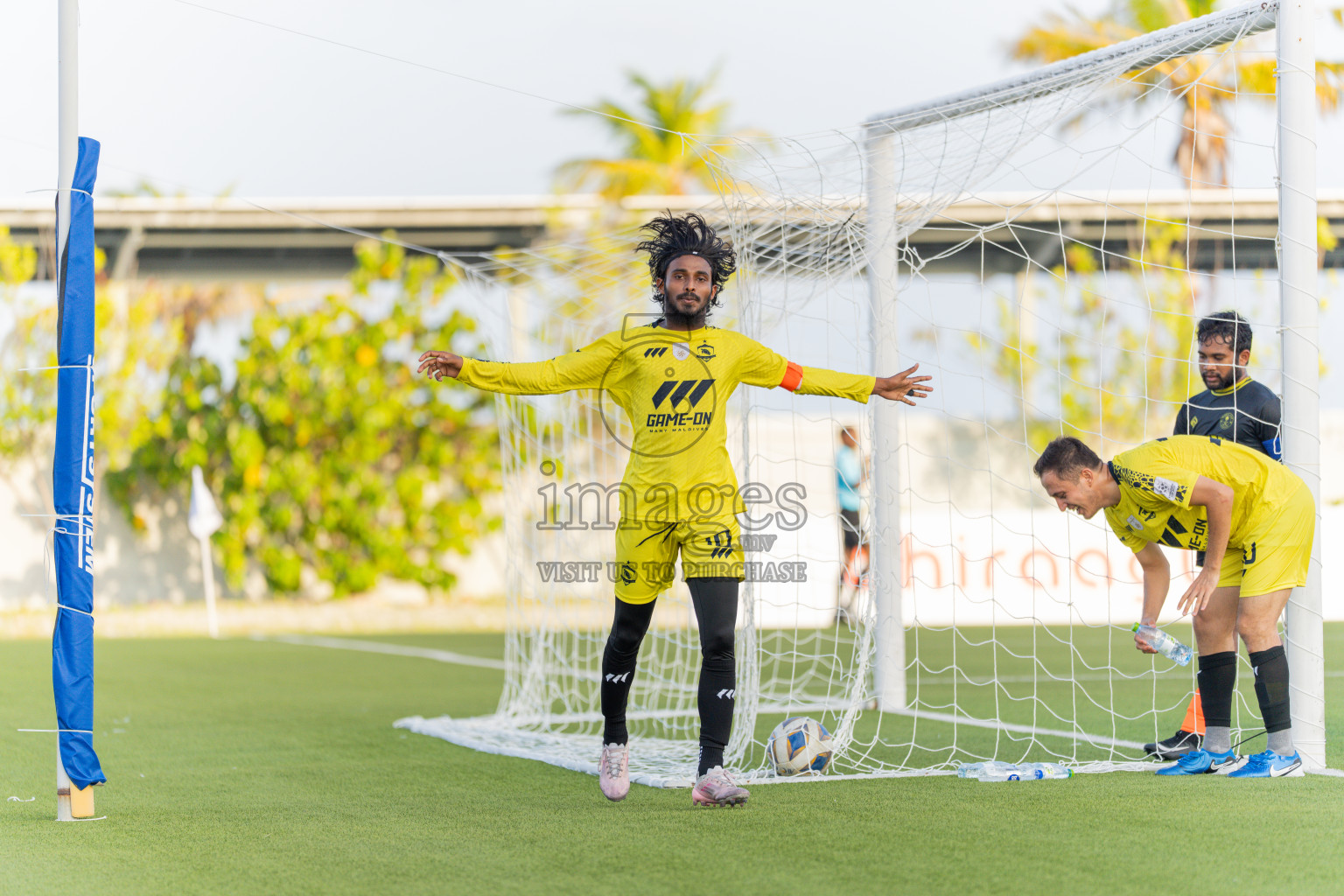 Velaa Sports Club vs Team Middle East in Day 3 of Eydhafushi Cup 2025 held in Eydhafushi Football Stadium at B. Eydhafushi, Maldives on Sunday, 7th September 2025.