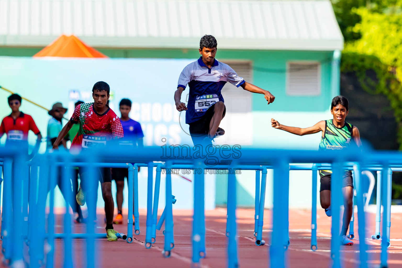 Day 4 of MWSC Interschool Athletics Championships 2024 held in Hulhumale Running Track, Hulhumale, Maldives on Tuesday, 12th November 2024. Photos by: Nausham Waheed / Images.mv