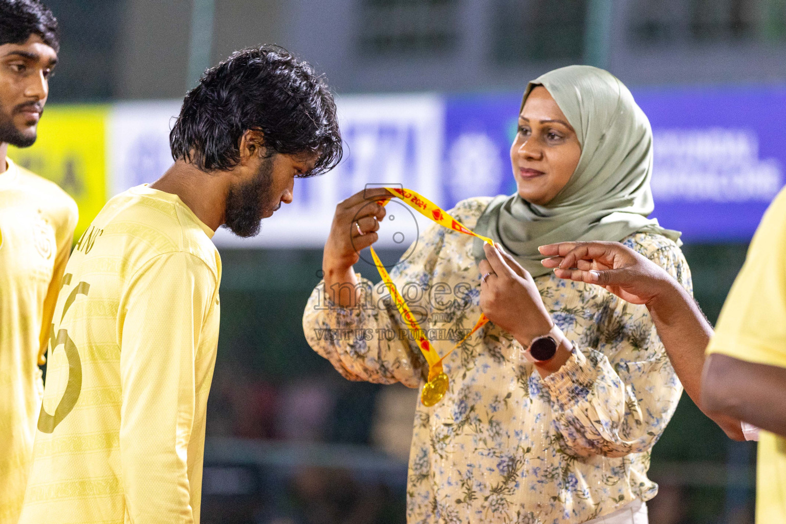 Opening of Golden Futsal Challenge 2024 with Charity Shield Match between L.Gan vs Th. Thimarafushi was held on Sunday, 14th January 2024, in Hulhumale', Maldives Photos: Ismail Thoriq / images.mv