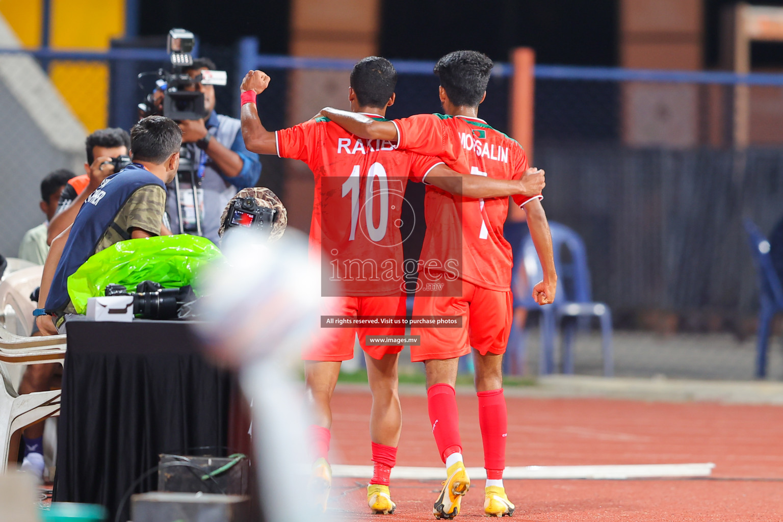 Bhutan vs Bangladesh in SAFF Championship 2023 held in Sree Kanteerava Stadium, Bengaluru, India, on Wednesday, 28th June 2023. Photos: Nausham Waheed, Hassan Simah / images.mv