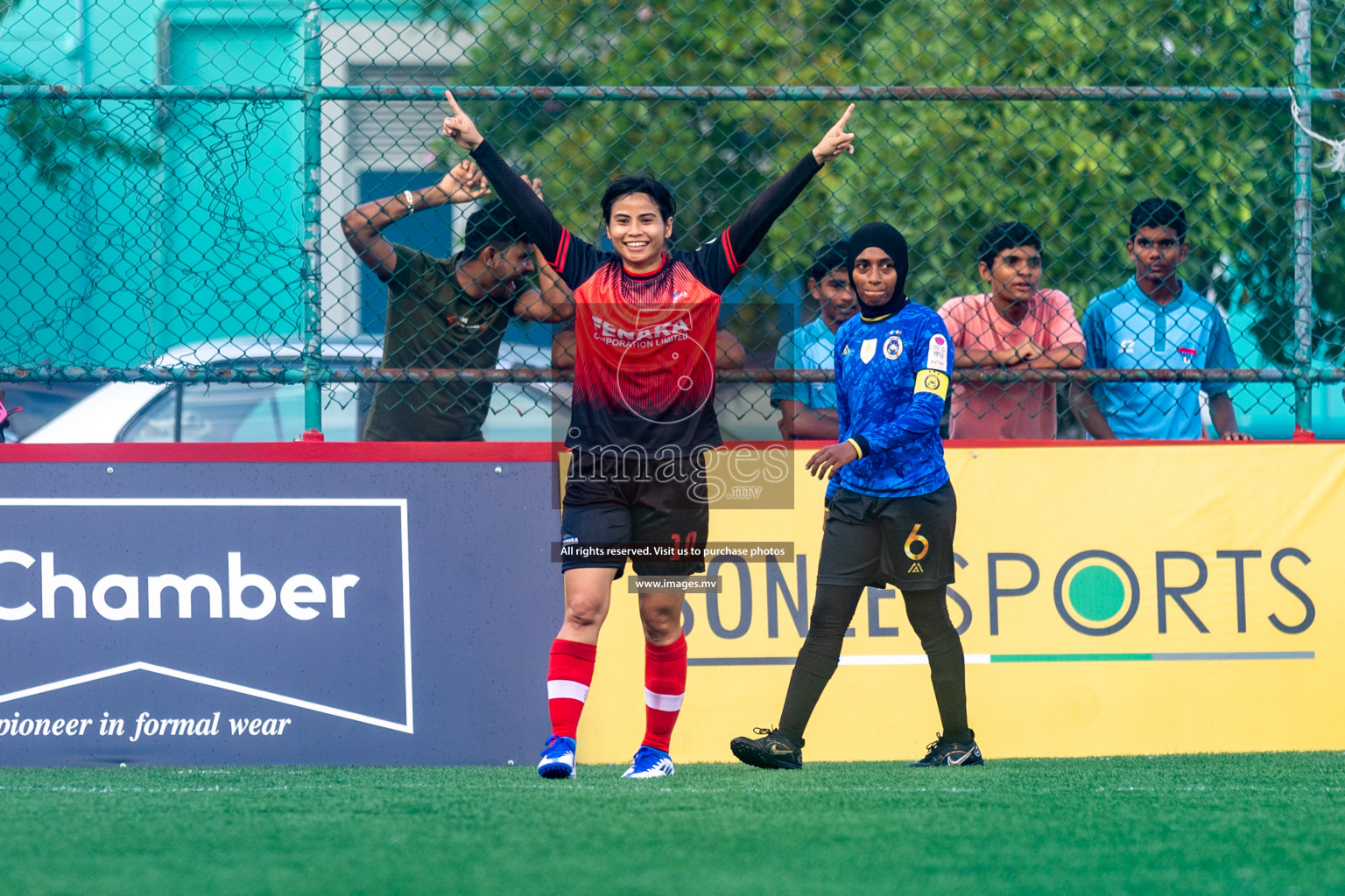 MPL vs Team Fenaka in Eighteen Thirty Women's Futsal Fiesta 2022 was held in Hulhumale', Maldives on Wednesday, 12th October 2022. Photos: Ismail Thoriq / images.mv