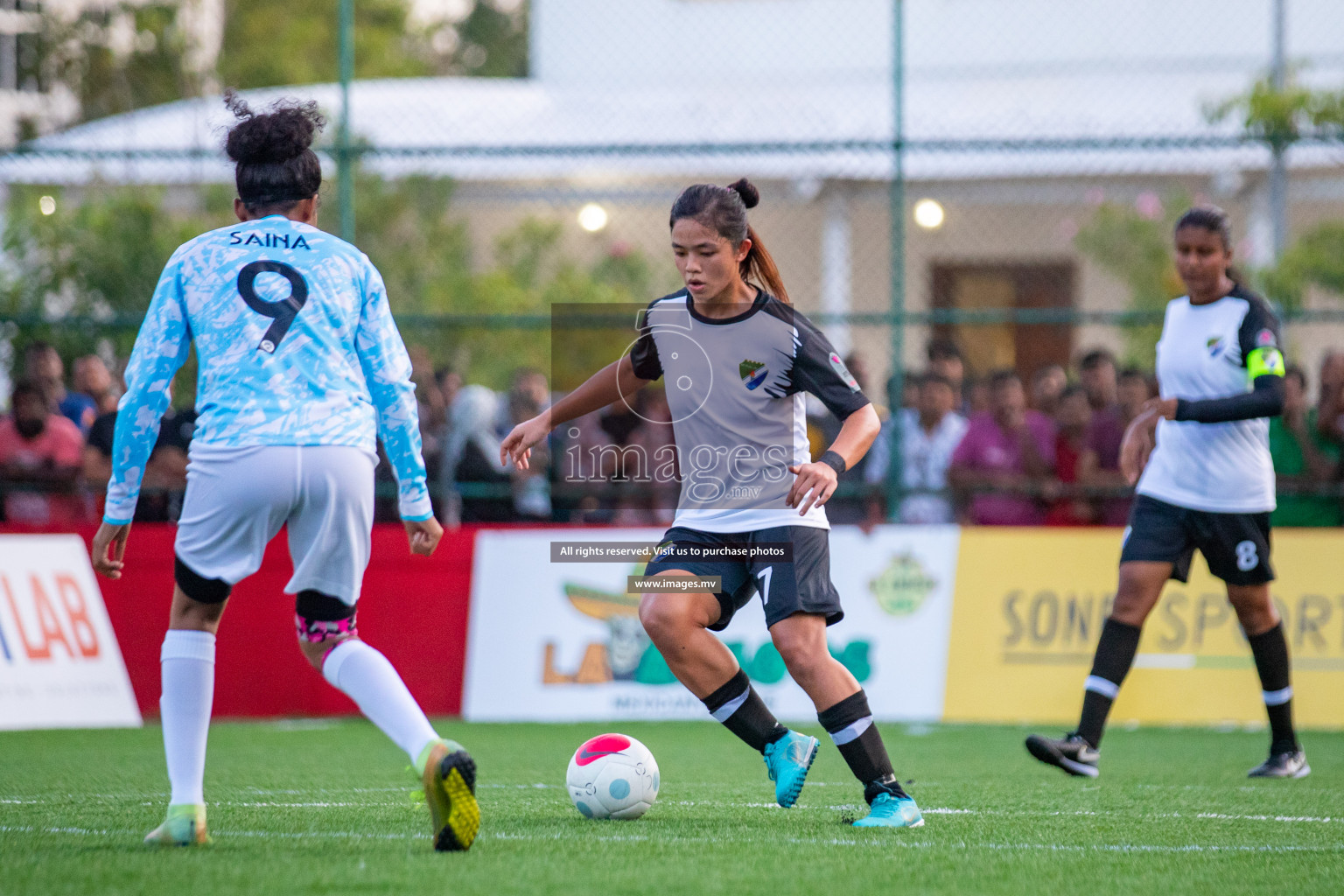 MPL vs DSC in Eighteen Thirty Women's Futsal Fiesta 2022 was held in Hulhumale', Maldives on Monday, 17th October 2022. Photos: Hassan Simah, Mohamed Mahfooz Moosa / images.mv