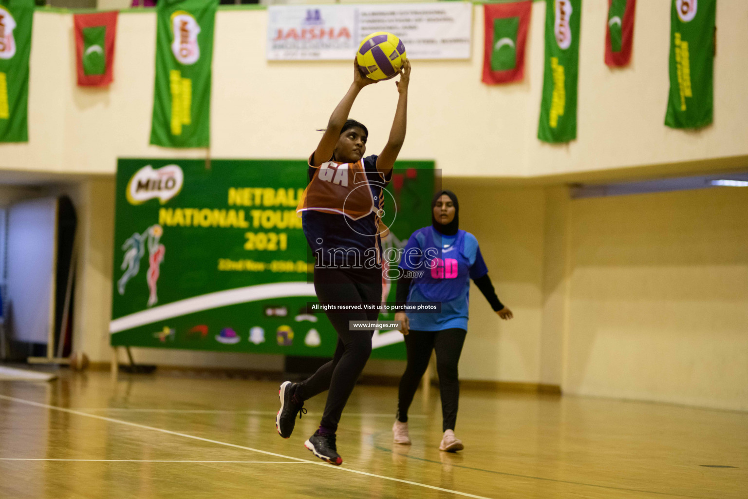 Milo National Netball Tournament 1st December 2021 at Social Center Indoor Court, Male, Maldives. Photos: Maanish/ Images Mv