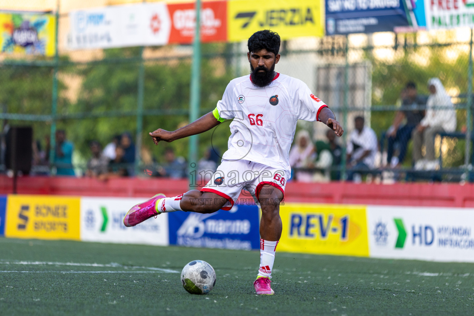 F Feeali VS F Dharanboodhoo in Day 13 of Golden Futsal Challenge 2024 was held on Saturday, 27th January 2024, in Hulhumale', Maldives Photos: Nausham Waheed / images.mv