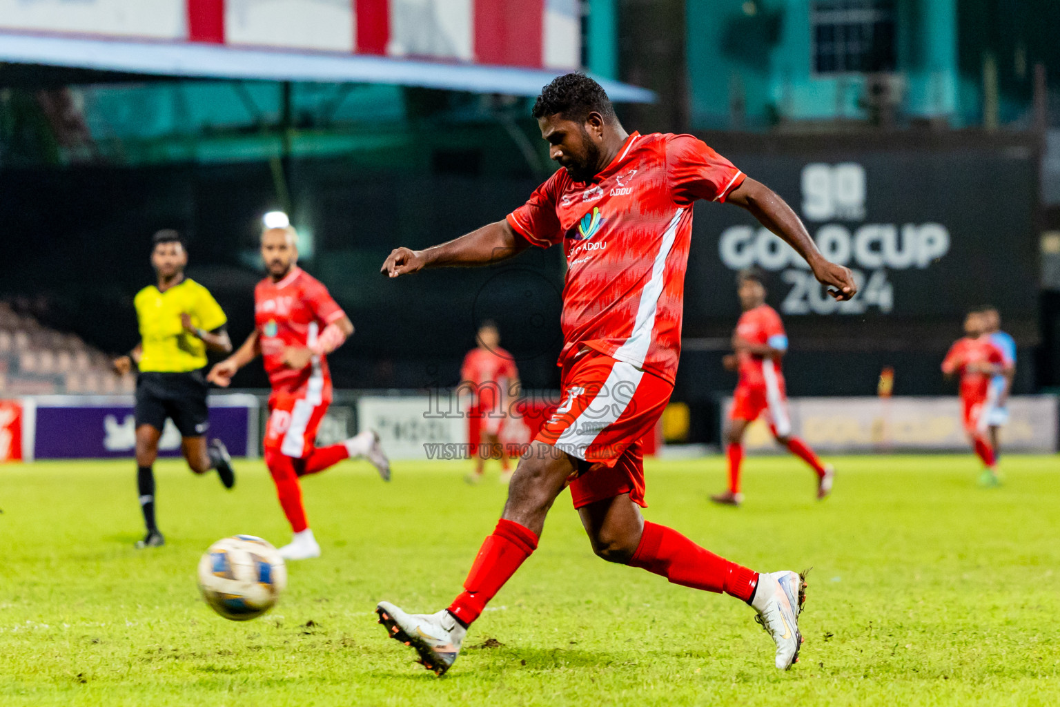 Addu City vs R Alifushi in Semi Finals of Gold Cup 2024 held at National Football Stadium on Saturday, 21st December 2024. Photos: Nausham Waheed / Images.mv