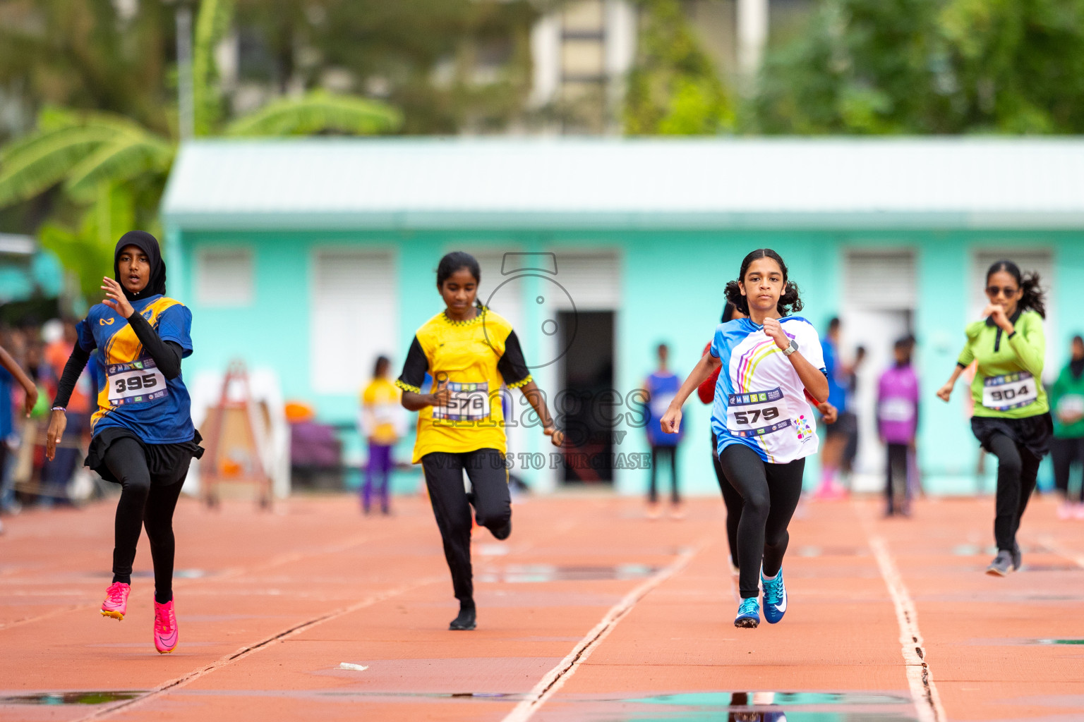 Day 1 of MWSC Interschool Athletics Championships 2024 held in Hulhumale Running Track, Hulhumale, Maldives on Saturday, 9th November 2024. 
Photos by: Ismail Thoriq / images.mv