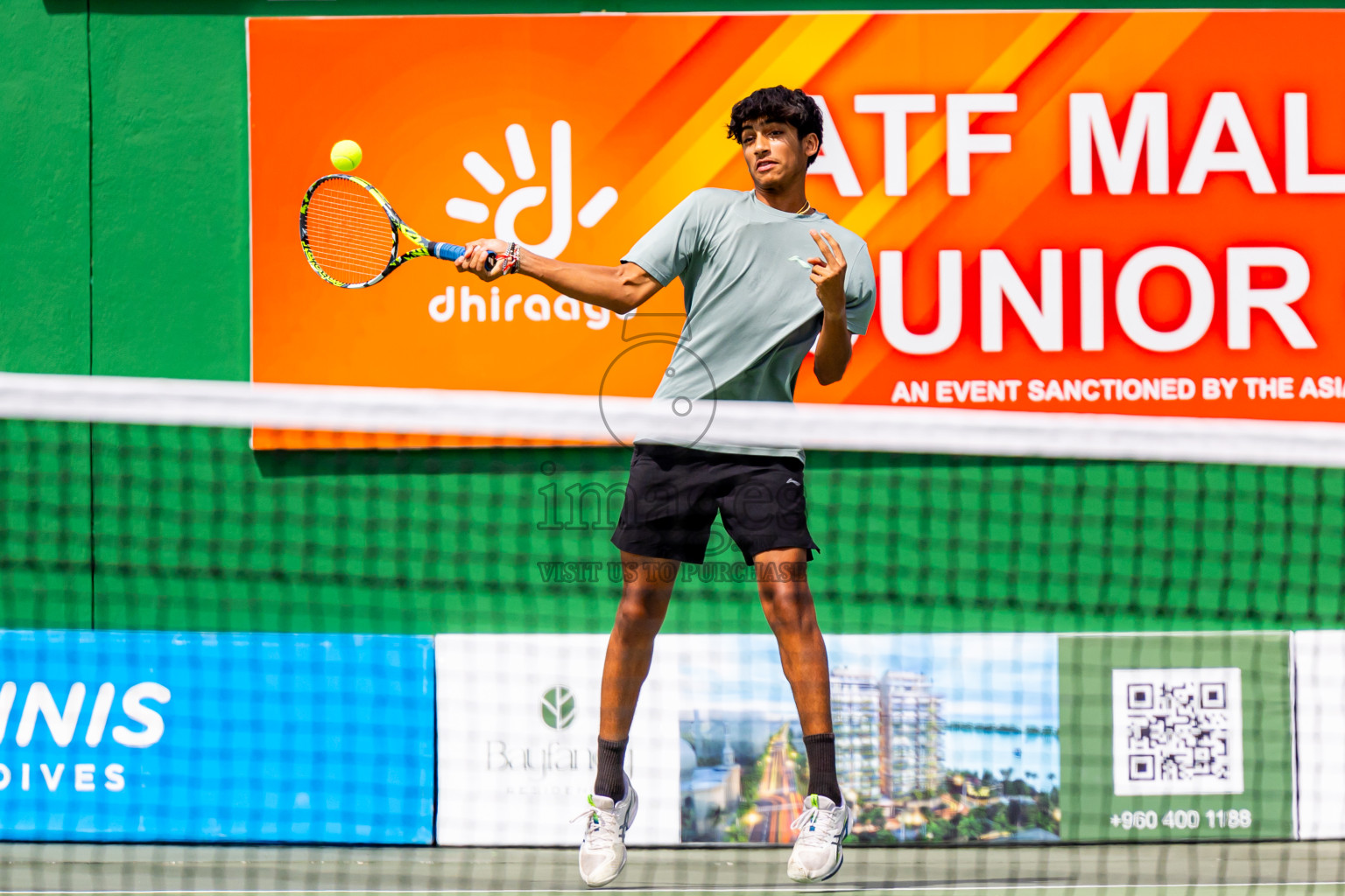 Day 1 of ATF Maldives Junior Open Tennis was held in Male' Tennis Court, Male', Maldives on Monday, 9th December 2024. Photos: Nausham Waheed / images.mv