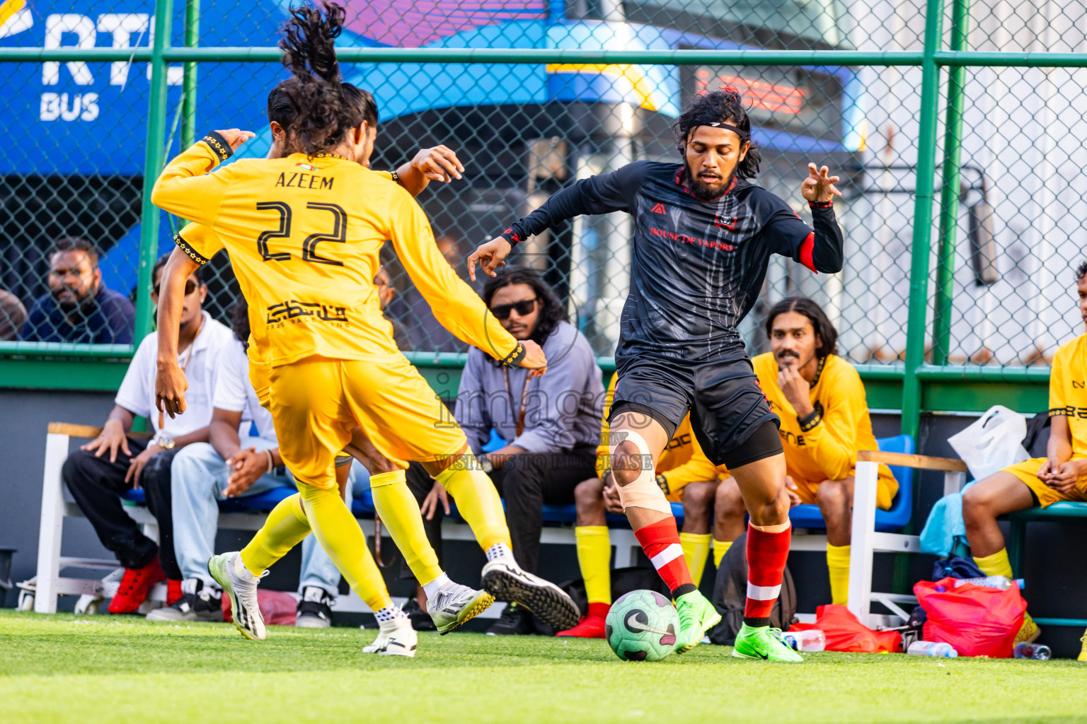 The One vs Fasthari SC in Day 15 of BG Futsal Challenge 2024 was held on Tuesday, 26th March 2024, in Male', Maldives Photos: Nausham Waheed / images.mv