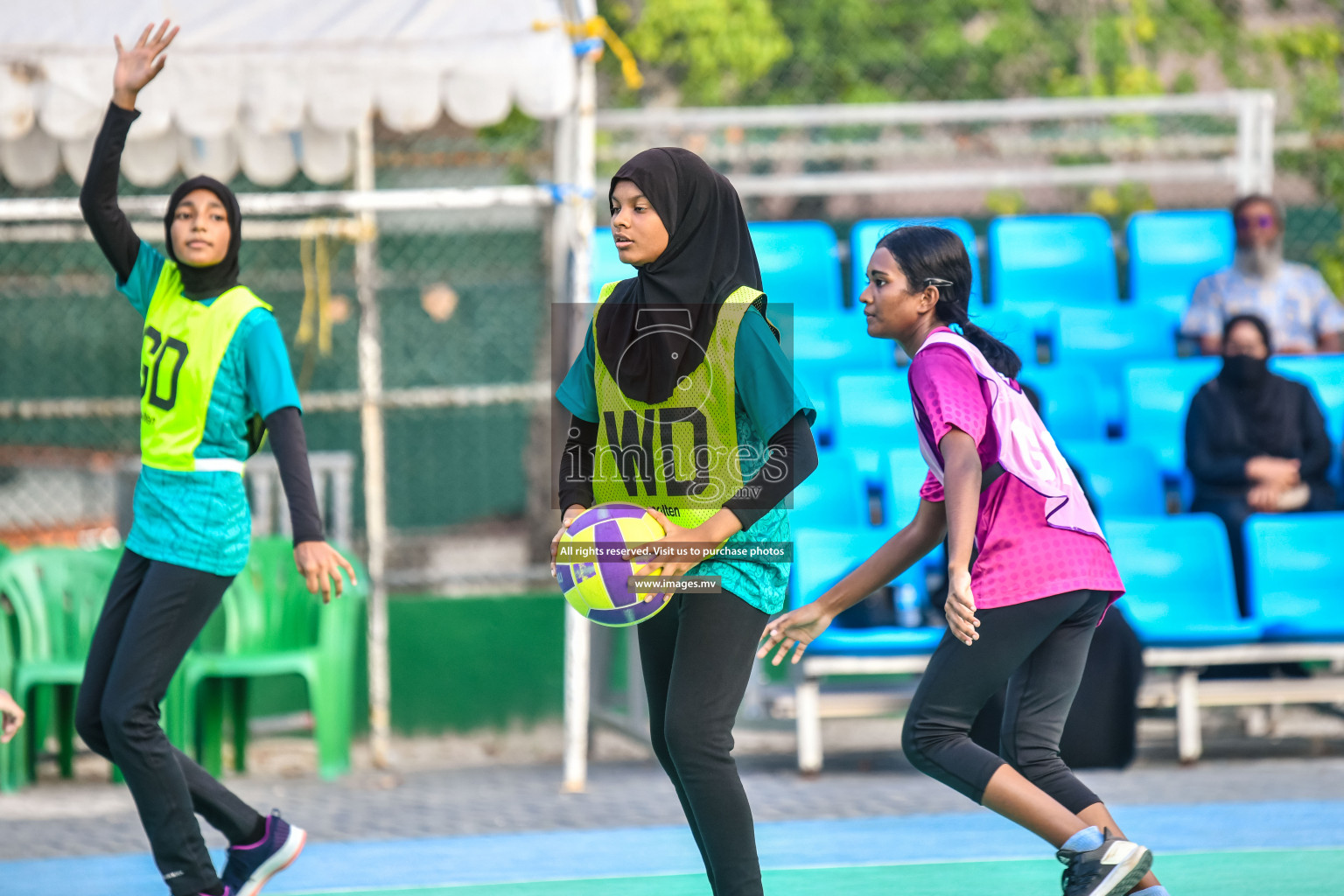 Day 9 of Junior Netball Championship 2022 held in Male', Maldives. Photos by Nausham Waheed