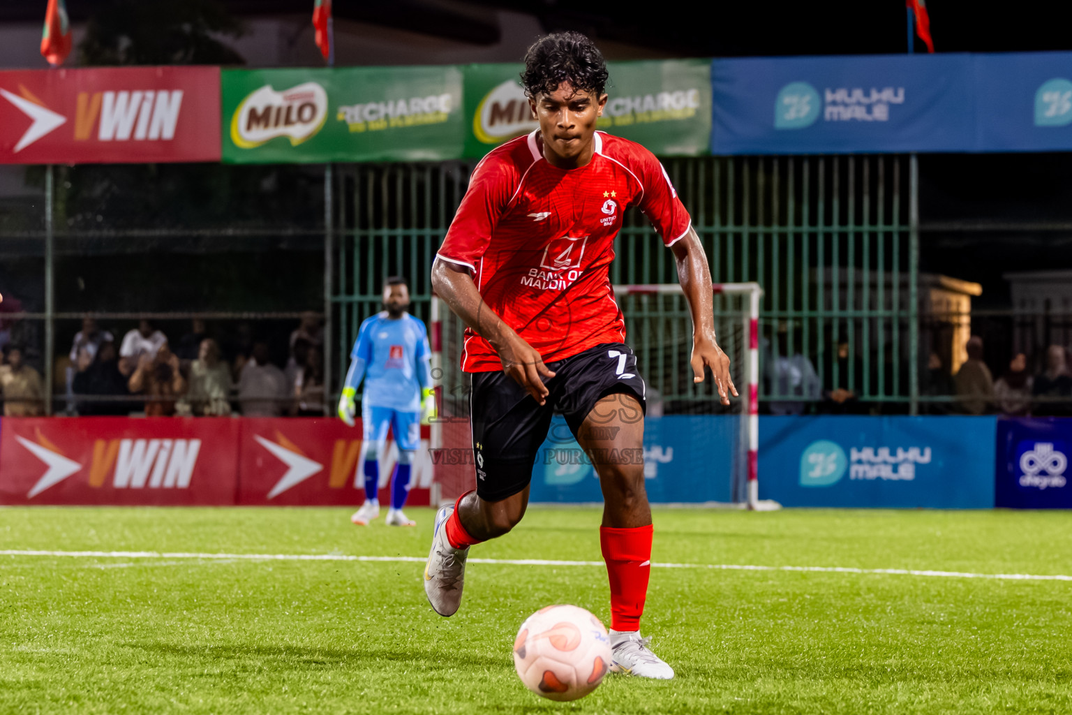 BML vs GRC in Day 6 of Club Maldives Cup 2025 was held in Rehendhi Futsal Ground, Hulhumale', Maldives on Saturday, 4th October 2025. Photos: Nausham Waheed / images.mv