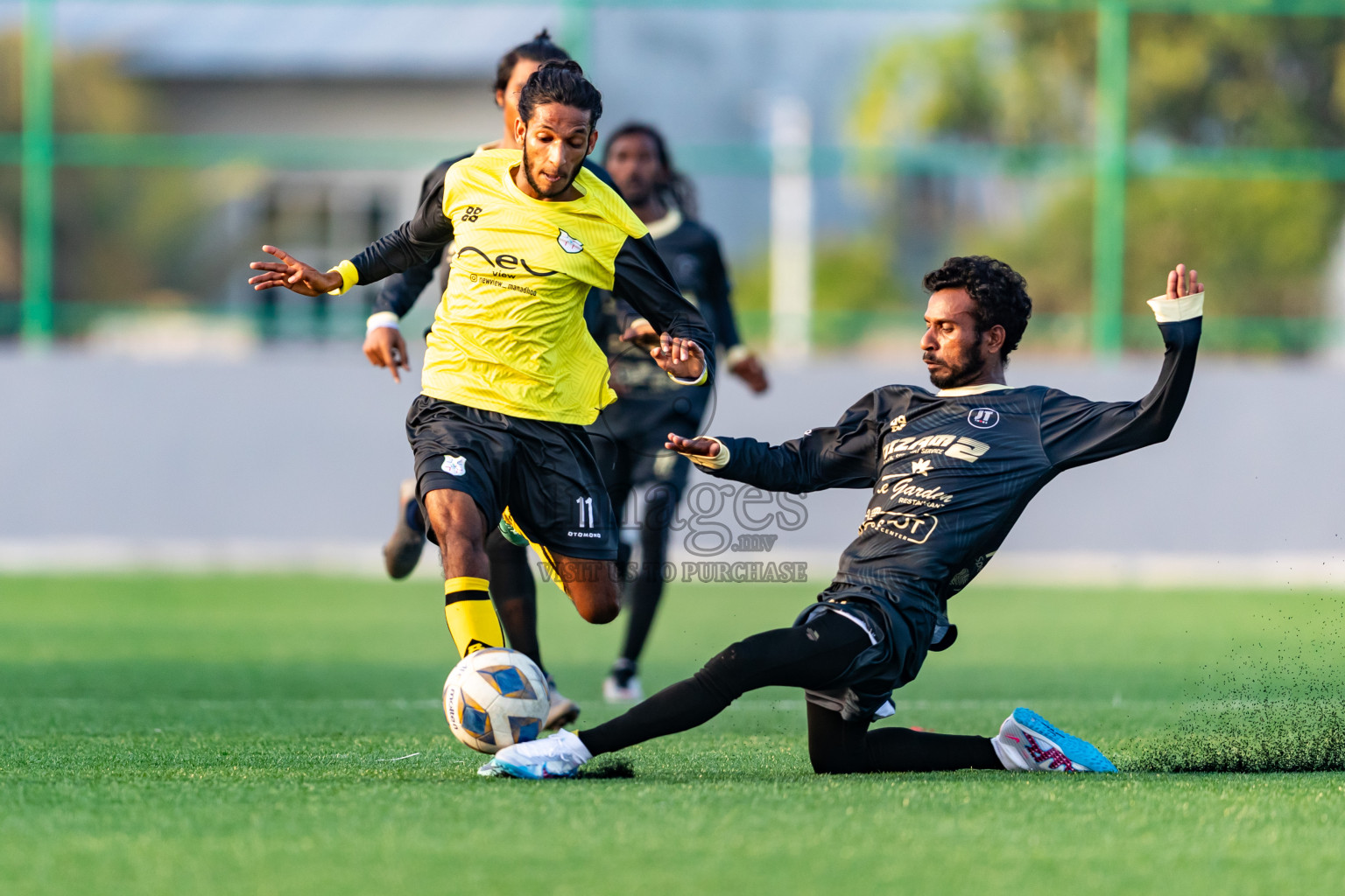 Kanmathi Juniors vs JT Sports from Manadhoo Council Cup 2024 in N Manadhoo Maldives on Wednesday, 21st February 2023. Photos: Nausham Waheed / images.mv