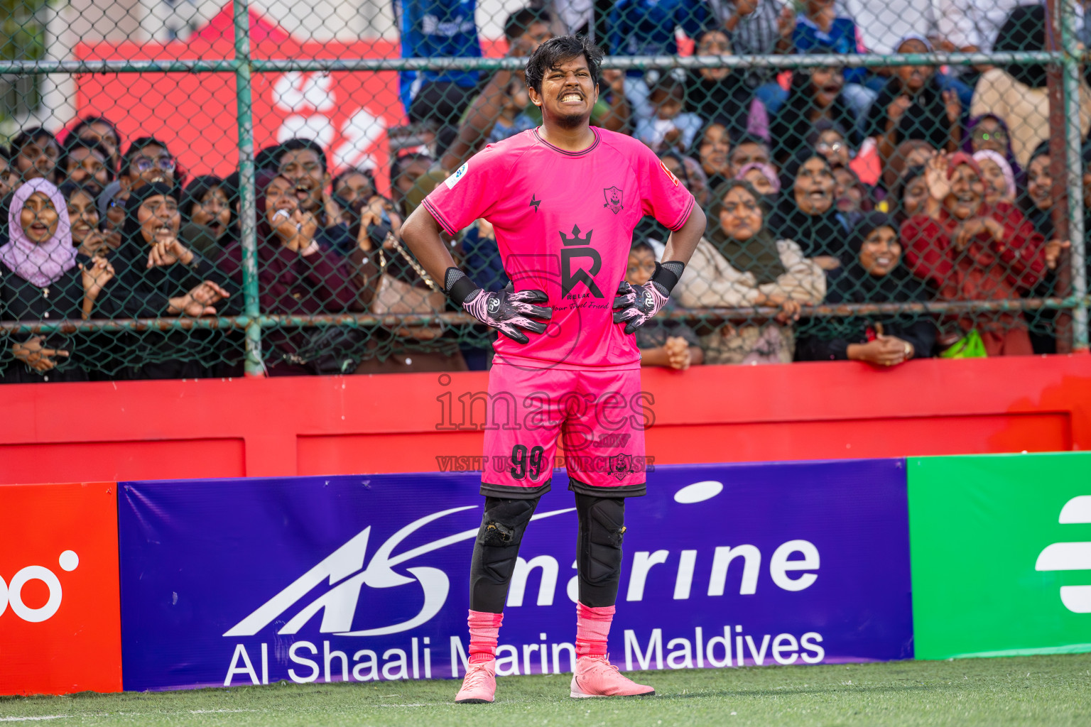 AA. Mathiveri VS AA. Thoddoo in Atoll Round Final on Day 20 of Golden Futsal Challenge 2025 was held on Friday, 24th January 2025, in Hulhumale', Maldives. Photos: Ismail Thoriq / images.mv