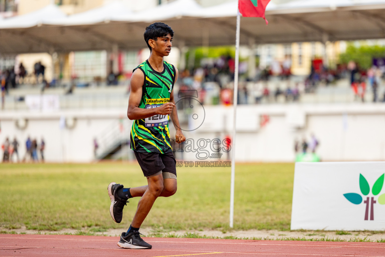 Day 2 of MWSC Interschool Athletics Championships 2024 held in Hulhumale Running Track, Hulhumale, Maldives on Sunday, 10th November 2024. 
Photos by: Hassan Simah / Images.mv