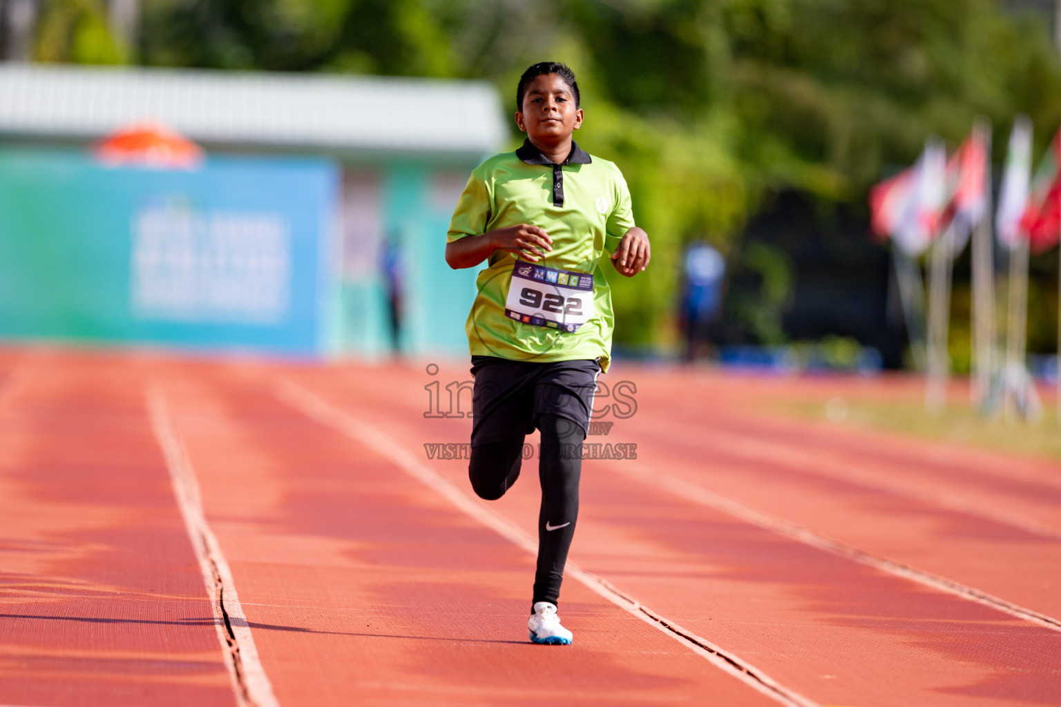 Day 3 of MWSC Interschool Athletics Championships 2024 held in Hulhumale Running Track, Hulhumale, Maldives on Monday, 11th November 2024. 
Photos by: Hassan Simah / Images.mv