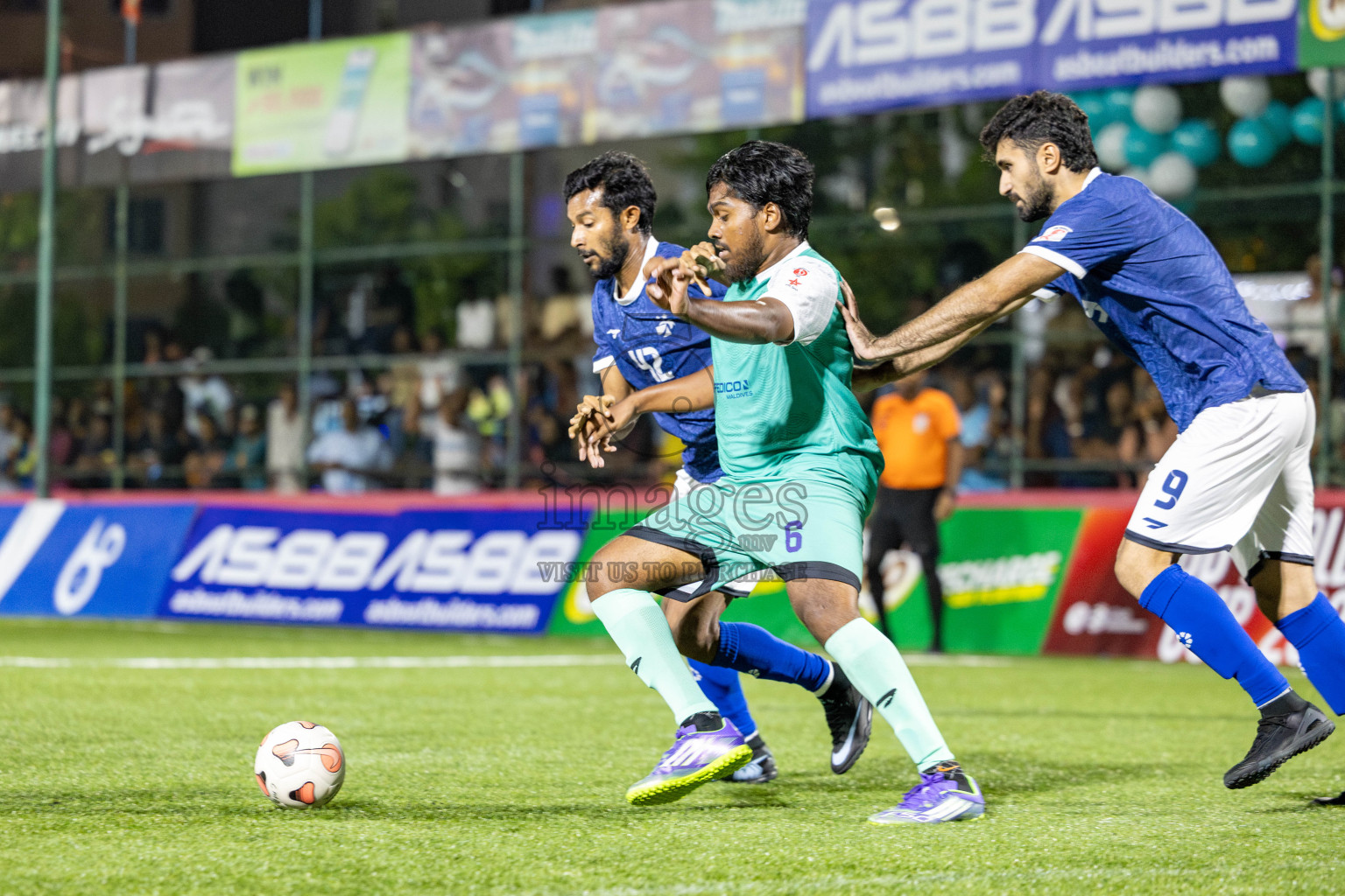 MACL vs Club Immigration in Day 7 of Club Maldives Cup 2025 was held in Rehendhi Futsal Ground, Hulhumale', Maldives on Tuesday, 7 October 2025. 
Photos: Hassan Simah / images.mv