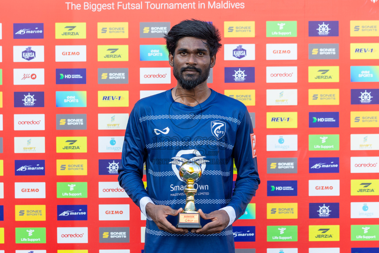 K Gaafaru vs K Kaashidhoo in Day 19 of Golden Futsal Challenge 2024 was held on Friday, 2nd February 2024, in Hulhumale', Maldives
Photos: Ismail Thoriq / images.mv