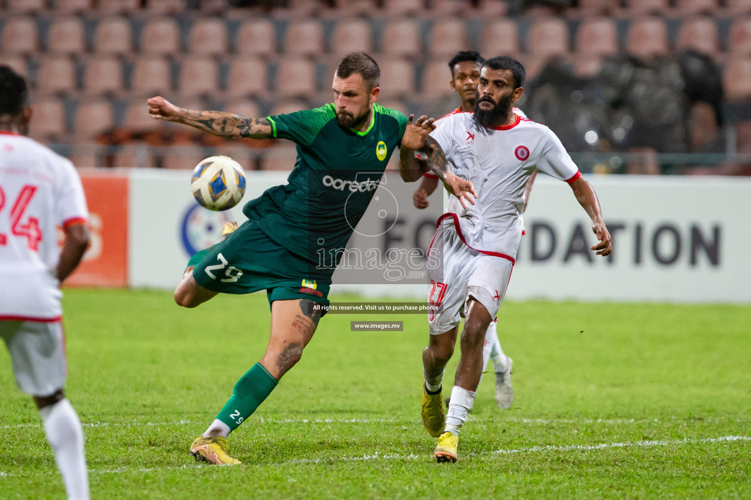 Maziya Sports & Recreation vs Buru Sports Club in President's Cup 2023, held on 20 April 2023 in National Football Stadium, Male', Maldives Photos: Hassan Simah, Mohamed Mahfooz