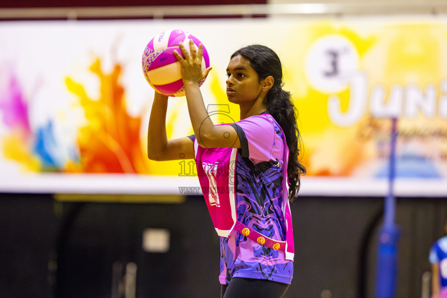 MV Netters Acadamy vs N Sports Academy in Day 2 of 3rd Junior Championship - Netball association of Maldives, held at Social Center on Monday 20th January 2025 . Photos by Nausham Waheed