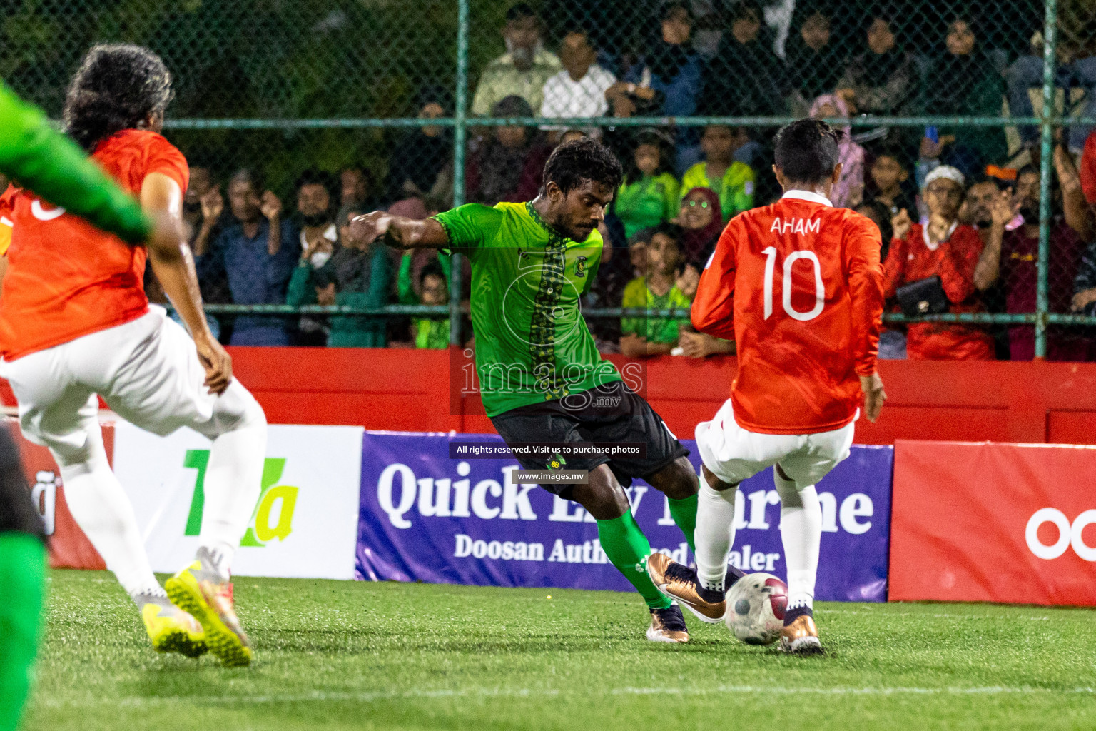 HA. Vashafaru vs HA. Utheemu in Day 6 of Golden Futsal Challenge 2023 on 10 February 2023 in Hulhumale, Male, Maldives