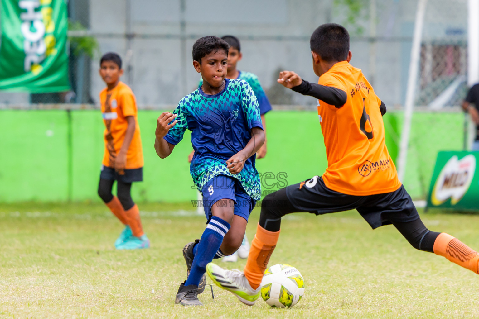 Day 1 of MILO Academy Championship 2025 (U-12) was held at Henveiru Stadium in Male', Maldives on Thursday, 1st May 2025. Photos: Nausham Waheed / images.mv