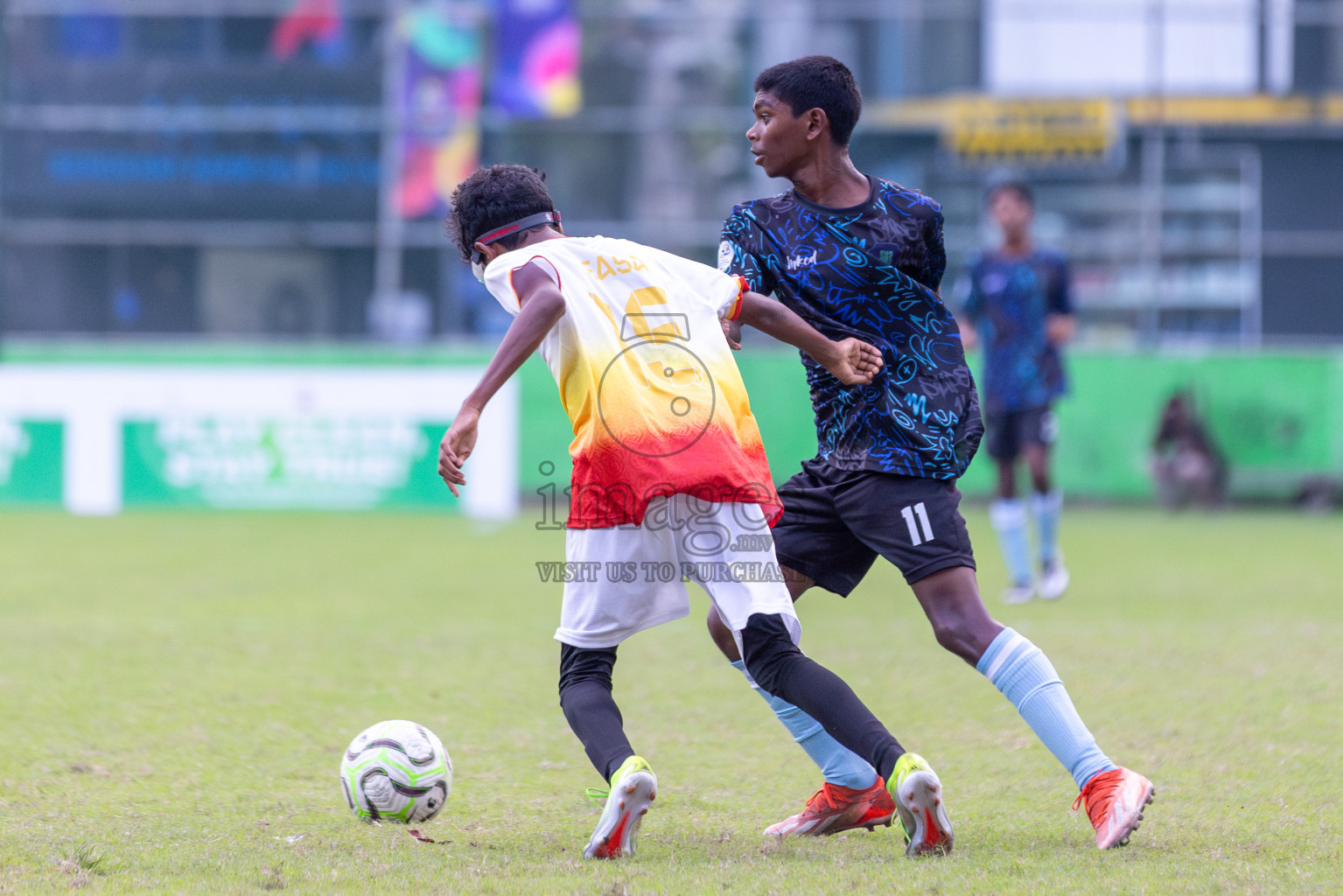 Club Eagles vs Super United Sports (U14) in Day 4 of Dhivehi Youth League 2024 held at Henveiru Stadium on Thursday, 28th November 2024. Photos: Shuu Abdul Sattar/ Images.mv