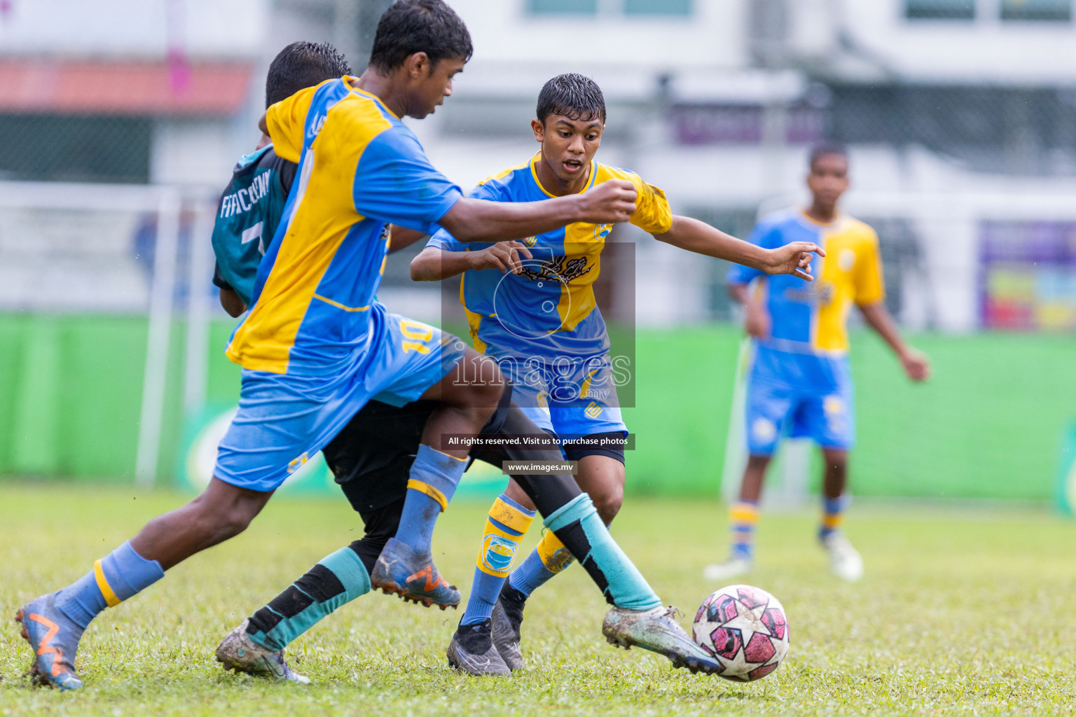 Day 2 of MILO Academy Championship 2023 (u14) was held in Henveyru Stadium Male', Maldives on 4th November 2023. Photos: Nausham Waheed / images.mv