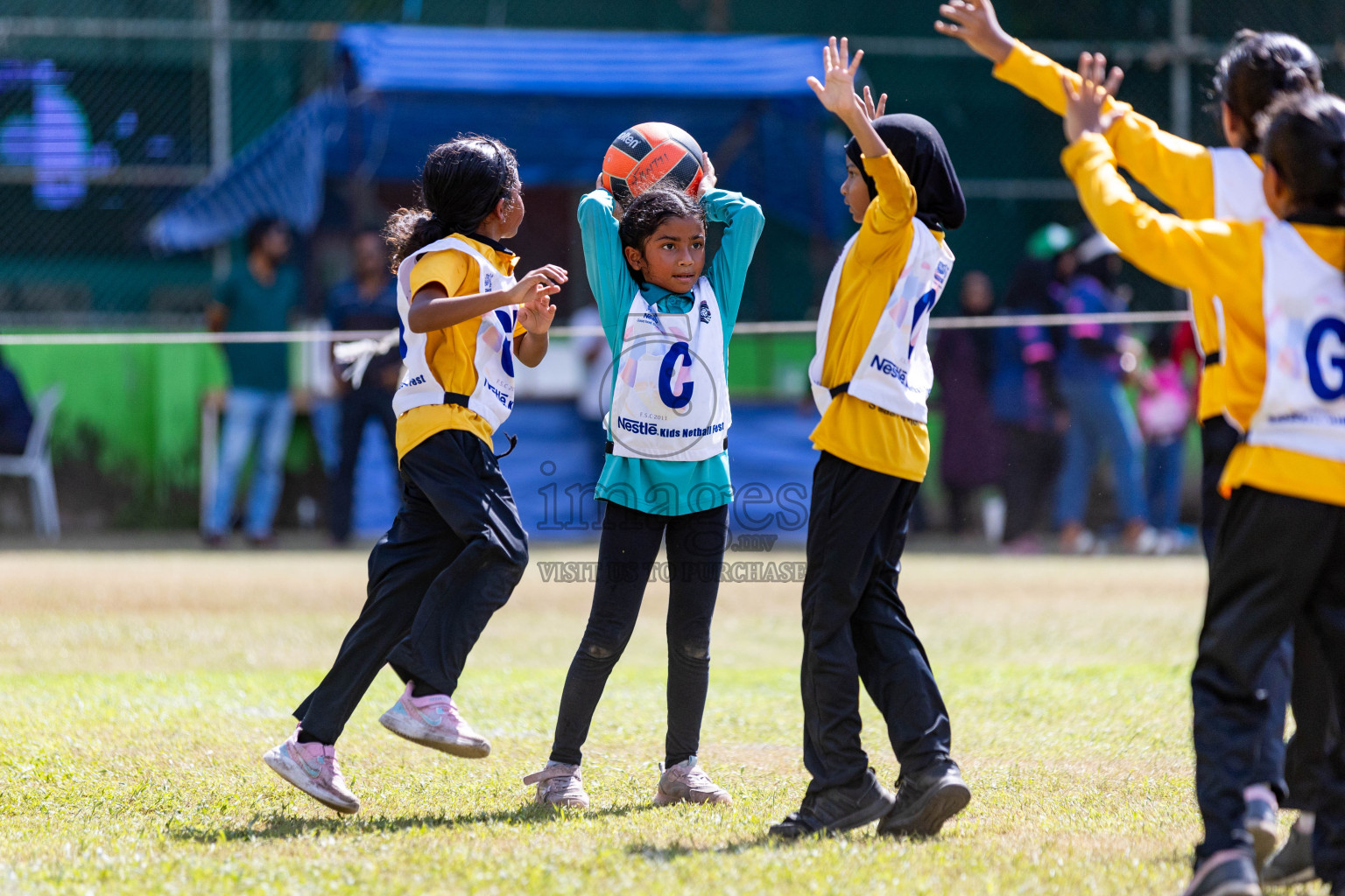 Day 3 of Nestle' Kids Netball Fiesta 2023 held in Henveyru Stadium, Male', Maldives on Saturday, 2nd December 2023. Photos by Nausham Waheed / Images.mv