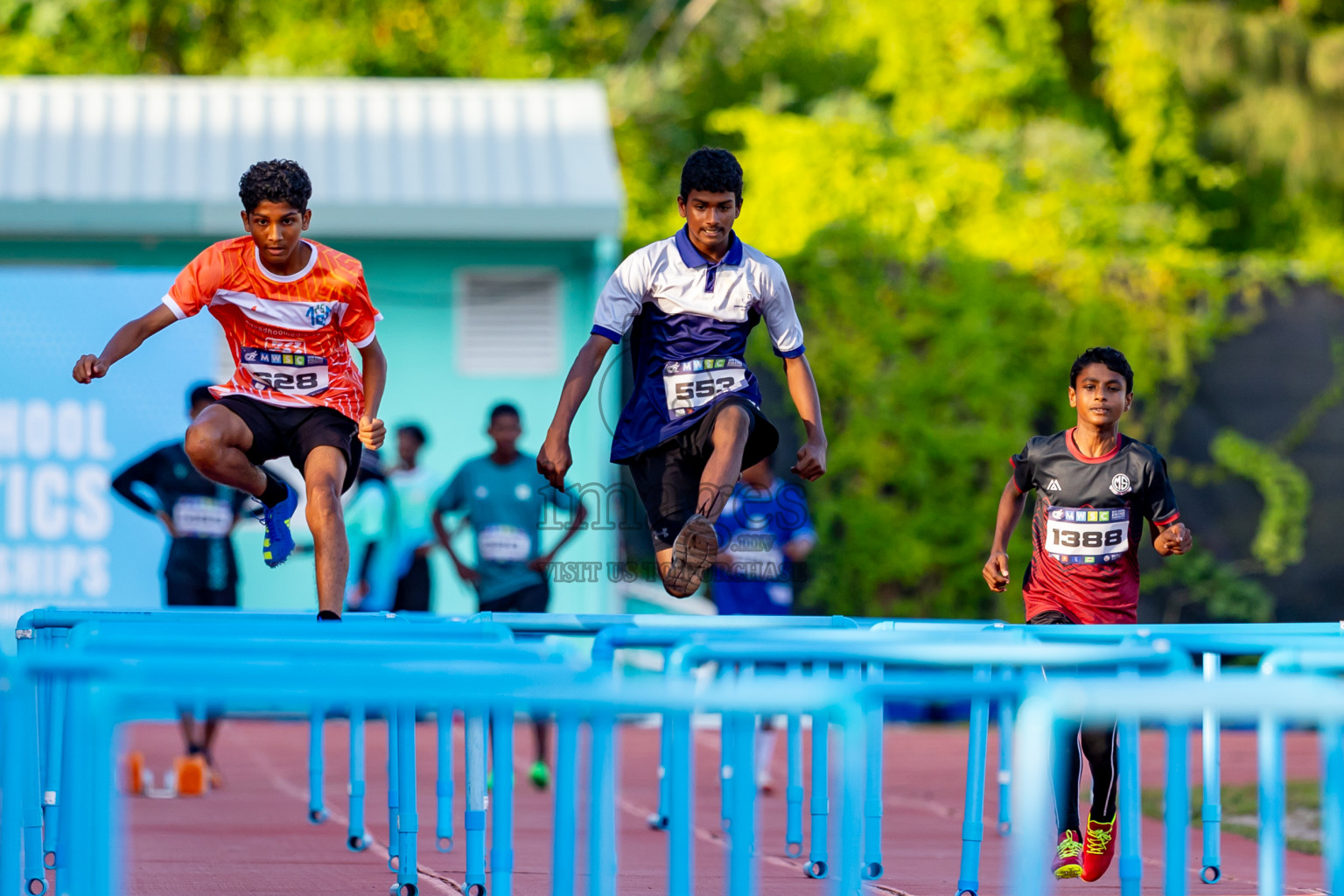 Day 4 of MWSC Interschool Athletics Championships 2024 held in Hulhumale Running Track, Hulhumale, Maldives on Tuesday, 12th November 2024. Photos by: Nausham Waheed / Images.mv