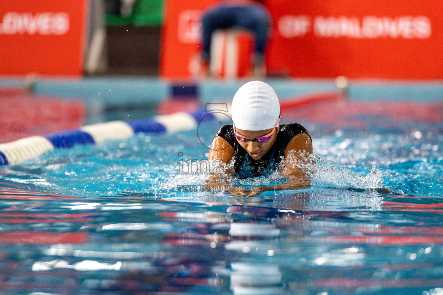 Day 5 of National Swimming Competition 2024 held in Hulhumale', Maldives on Tuesday, 17th December 2024. 
Photos: Hassan Simah / images.mv