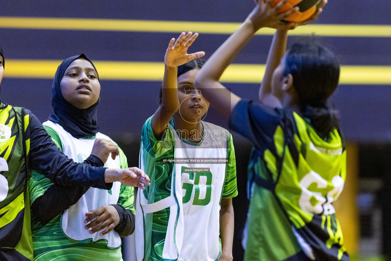 Day3 of 24th Interschool Netball Tournament 2023 was held in Social Center, Male', Maldives on 29th October 2023. Photos: Nausham Waheed, Mohamed Mahfooz Moosa / images.mv