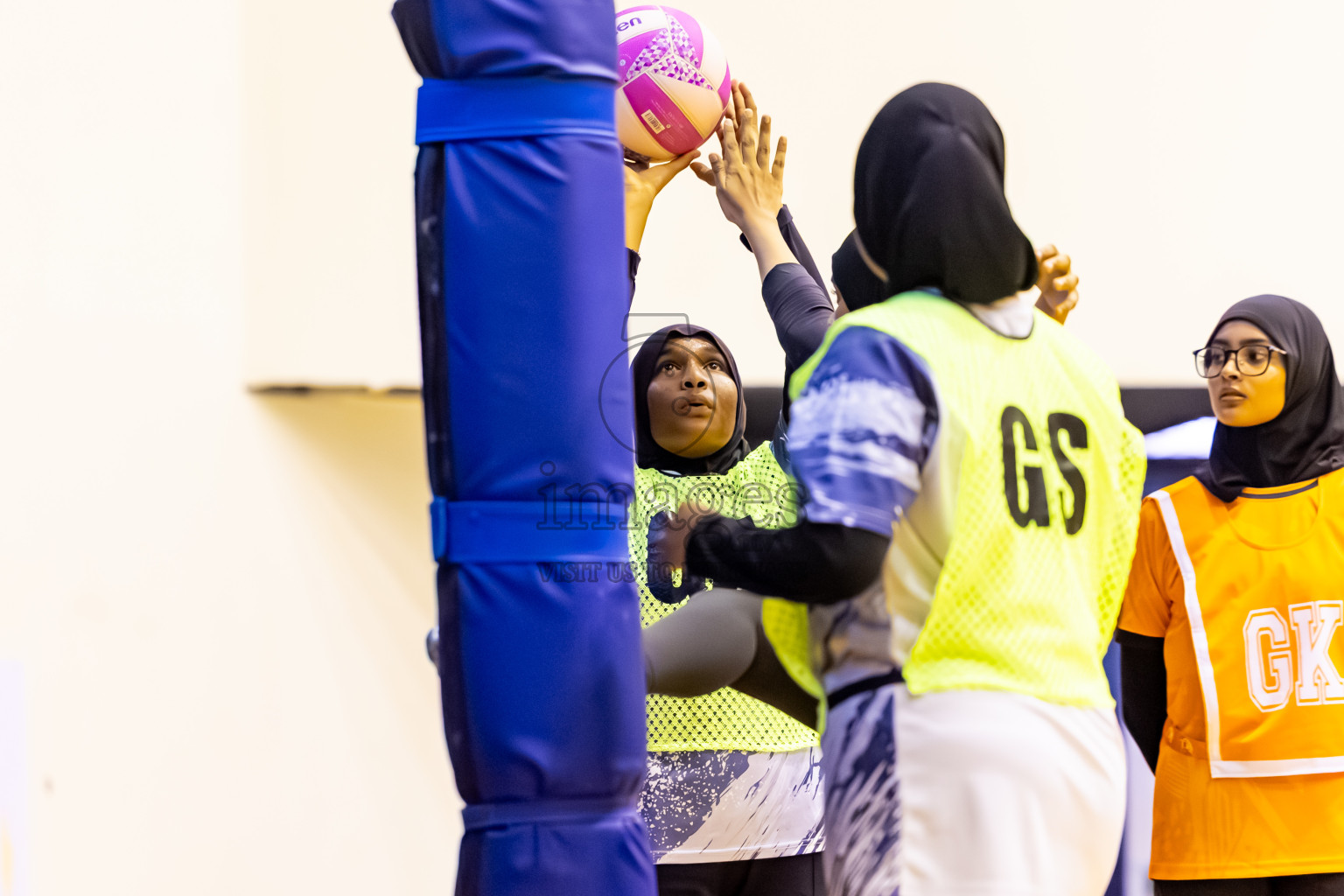 SC Skylark vs Youth United SC in Day 5 of 24th Milo Netball Association Championship held in Social Center at Male', Maldives on Friday, 5th September 2025. Photos: Nausham Waheed / images.mv