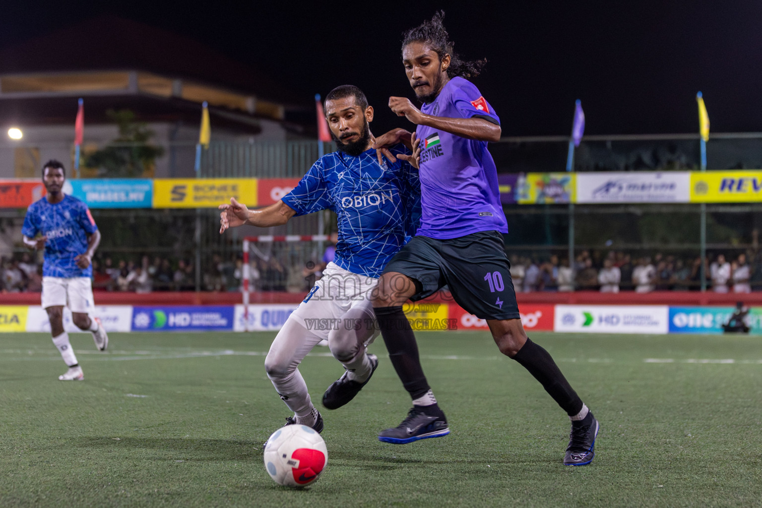 HDh Neykurendhoo vs HDh Naivaadhoo in Day 18 of Golden Futsal Challenge 2024 was held on Thursday, 1st February 2024, in Hulhumale', Maldives Photos: Mohamed Mahfooz Moosa, / images.mv