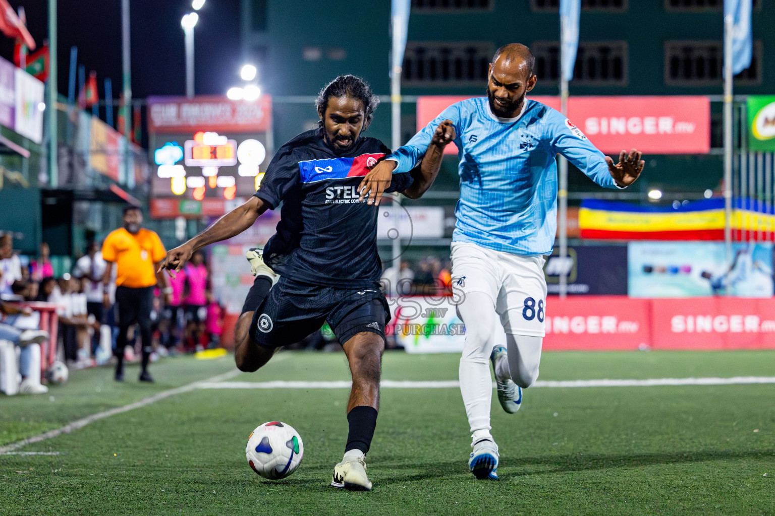 TEAM MACL vs STELCO RC in Quarter Finals of Club Maldives Cup 2024 held in Rehendi Futsal Ground, Hulhumale', Maldives on Wednesday, 9th October 2024. Photos: Nausham Waheed / images.mv