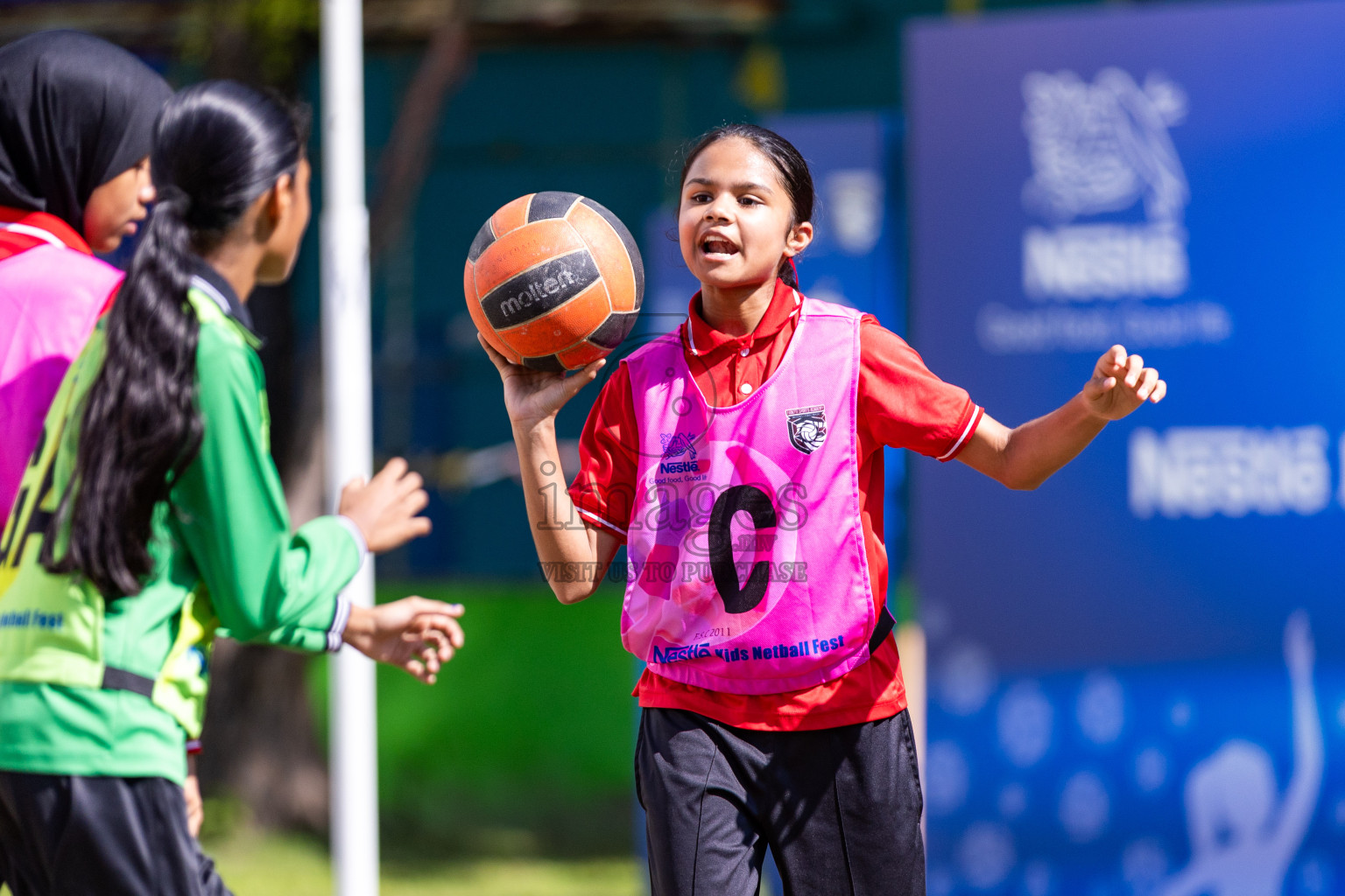 Day 3 of Nestle' Kids Netball Fiesta 2023 held in Henveyru Stadium, Male', Maldives on Saturday, 2nd December 2023. Photos by Nausham Waheed / Images.mv