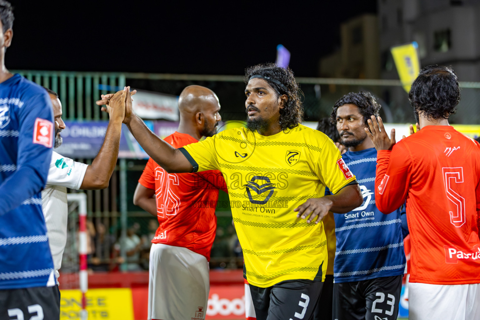 K. Gaafaru VS B. Eydhafushi in Zone 3 Group Stage Final on Day 38 of Golden Futsal Challenge 2024 which was held on Friday, 23rd February 2024, in Hulhumale', Maldives 
Photos: Hassan Simah/ images.mv