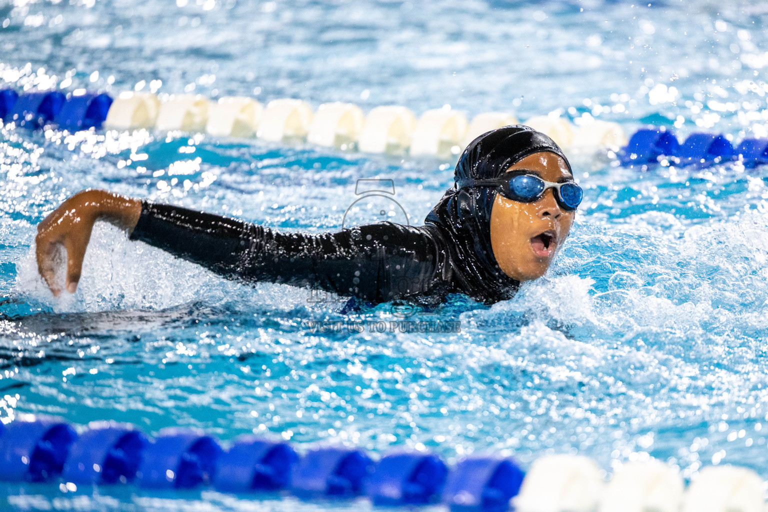 Day 1 of 20th Inter-school Swimming Competition 2024 held in Hulhumale', Maldives on Saturday, 12th October 2024. Photos: Ismail Thoriq / images.mv